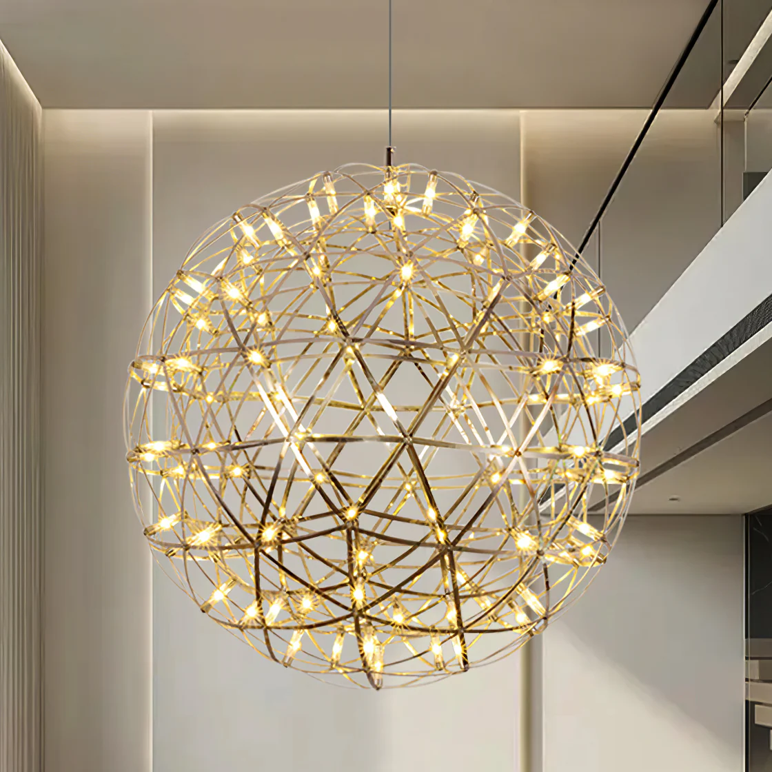Silver Spark Ball Pendant Light - Image 87