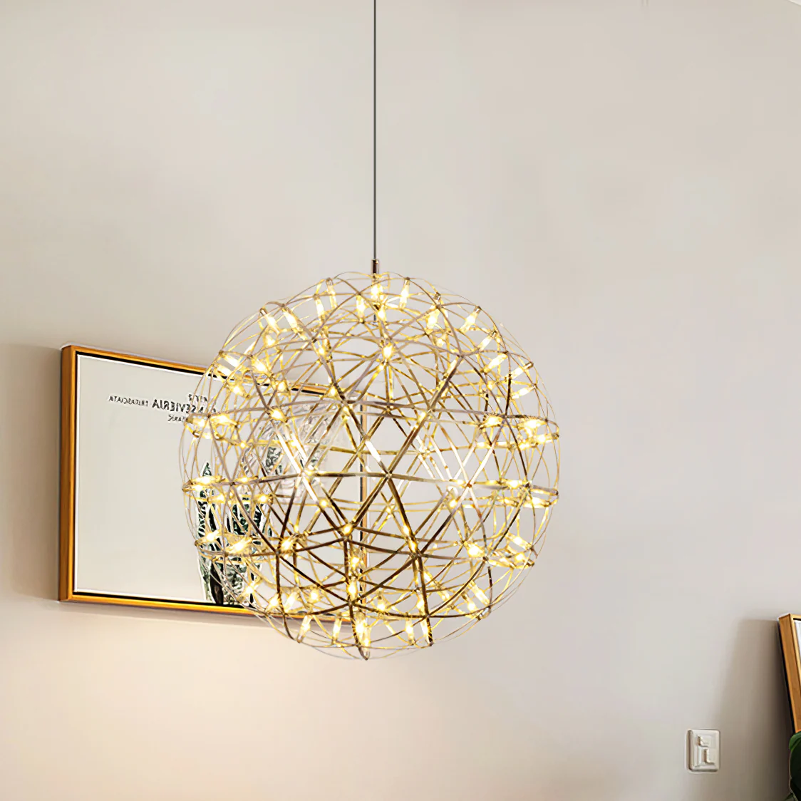 Silver Spark Ball Pendant Light - Image 88