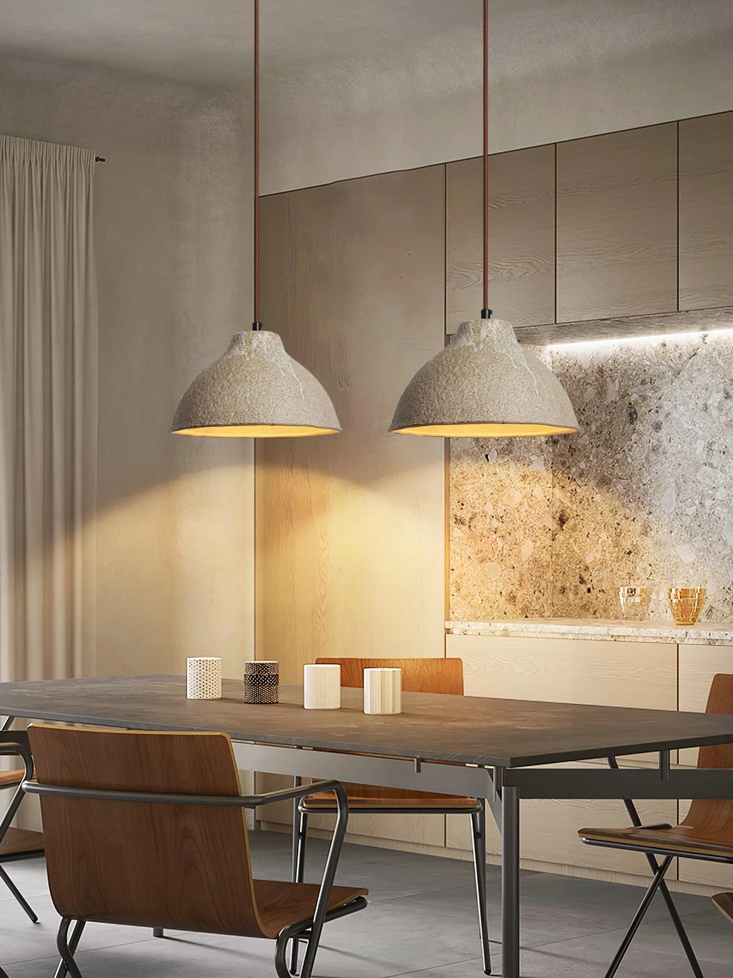 Raku Retro Ceramic Pendant Lamp - Image 14