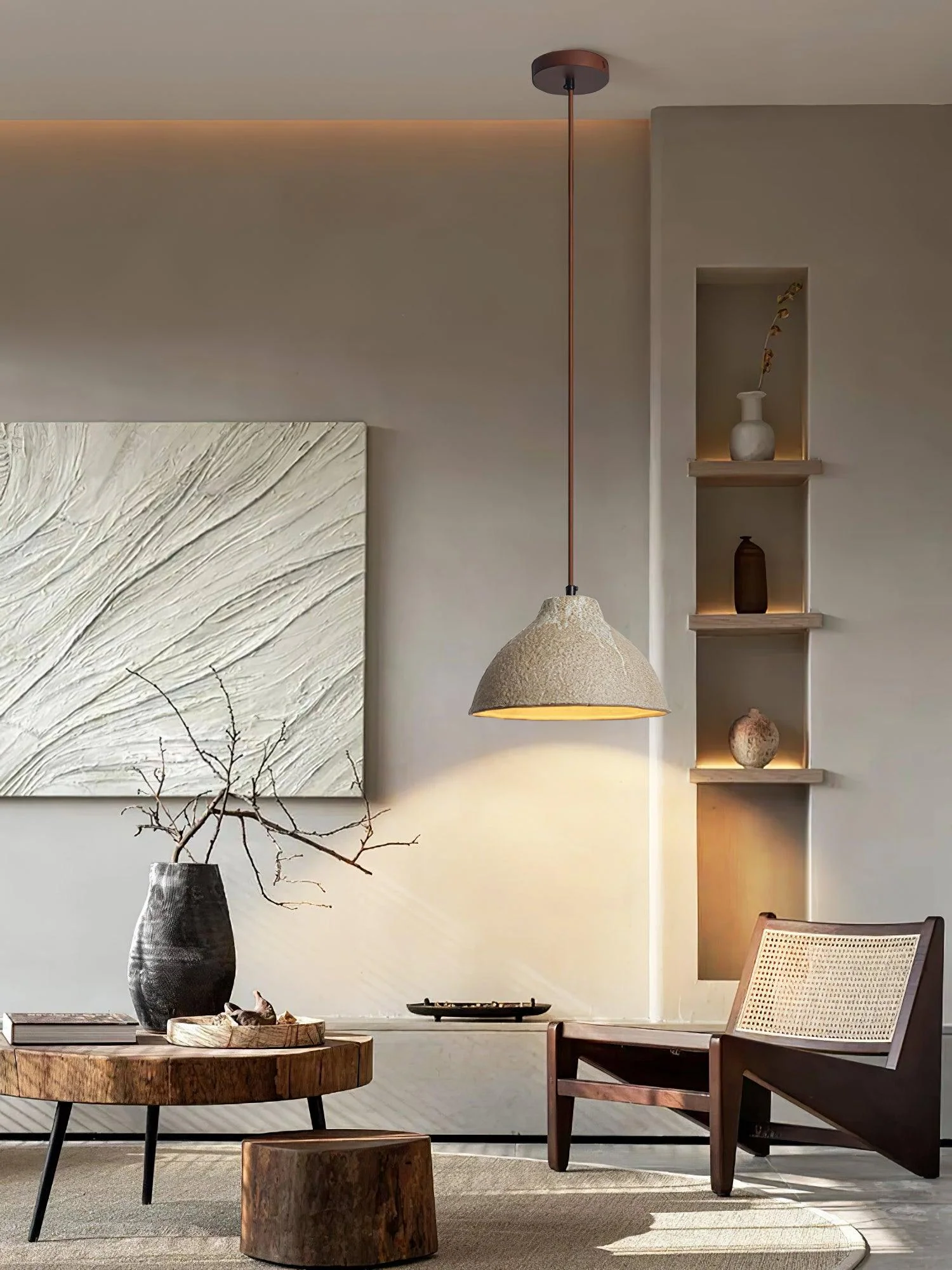 Raku Retro Ceramic Pendant Lamp - Image 16