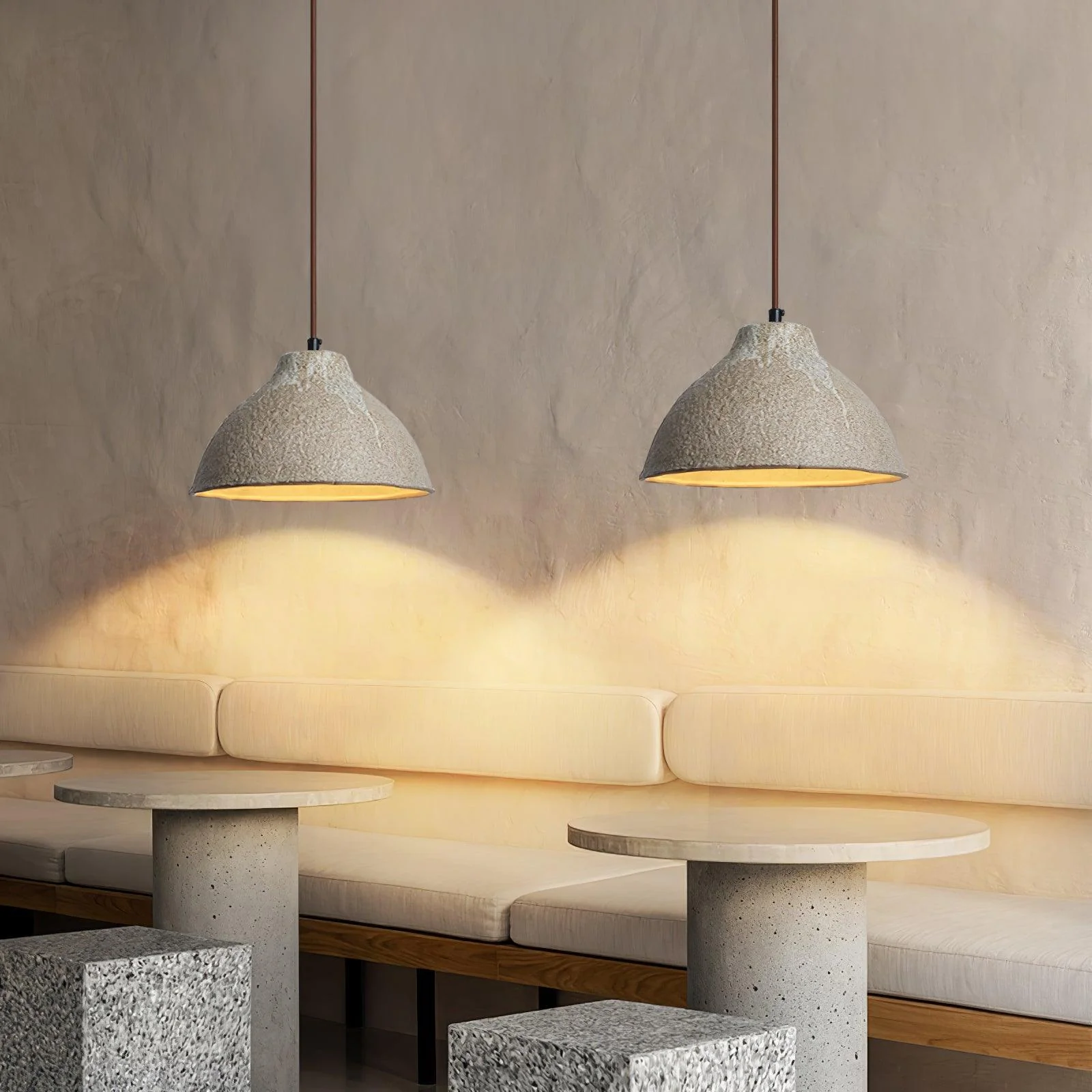 Raku Retro Ceramic Pendant Lamp - Image 5