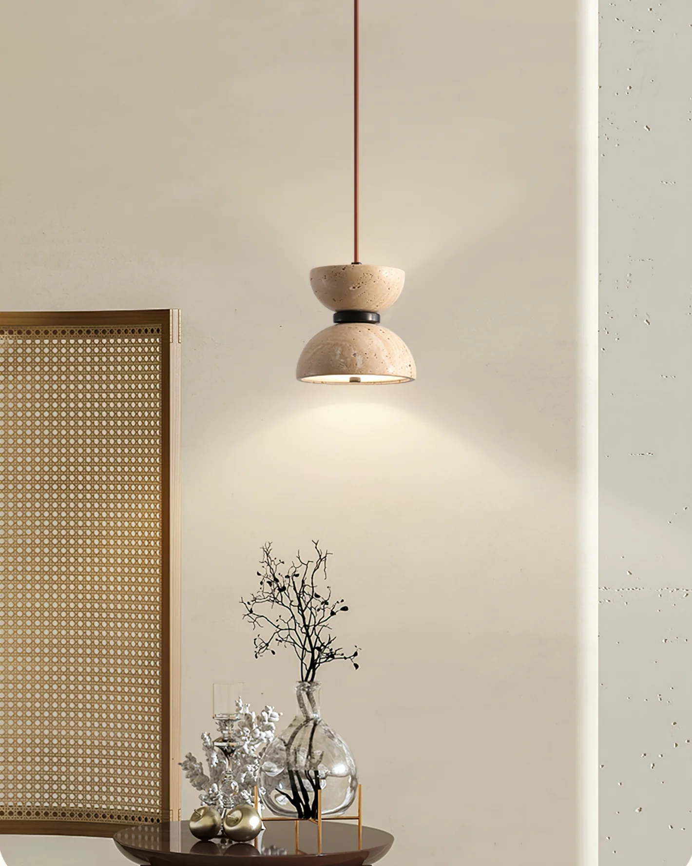 Vireo Travertine Pendant Light - Image 15