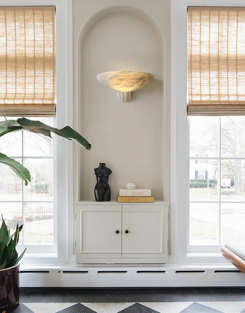 Rare Alabaster Wall Sconce - Image 12