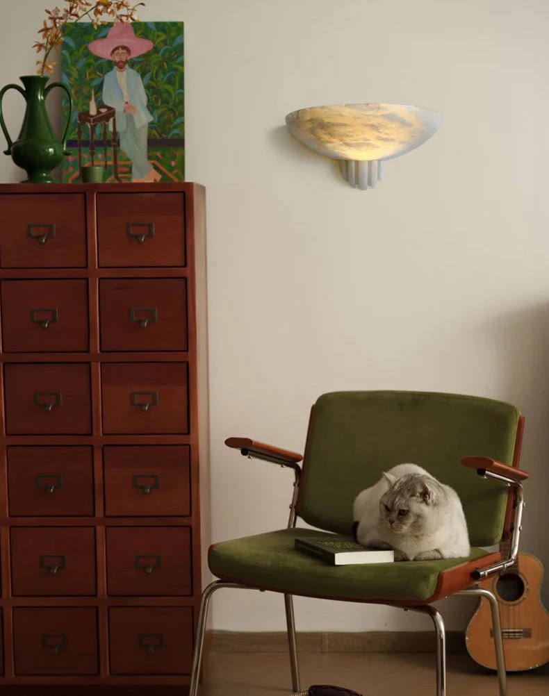 Rare Alabaster Wall Sconce - Image 13