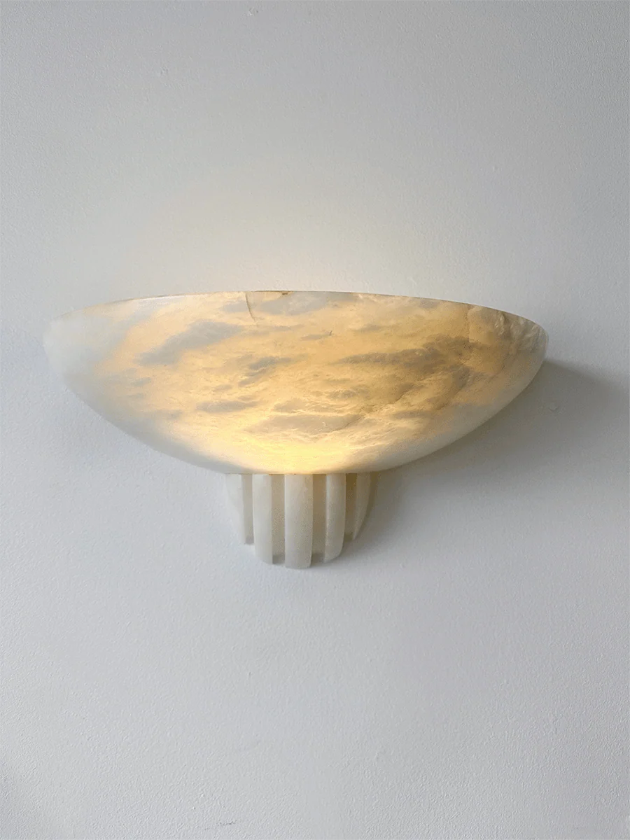 Rare Alabaster Wall Sconce - Image 9