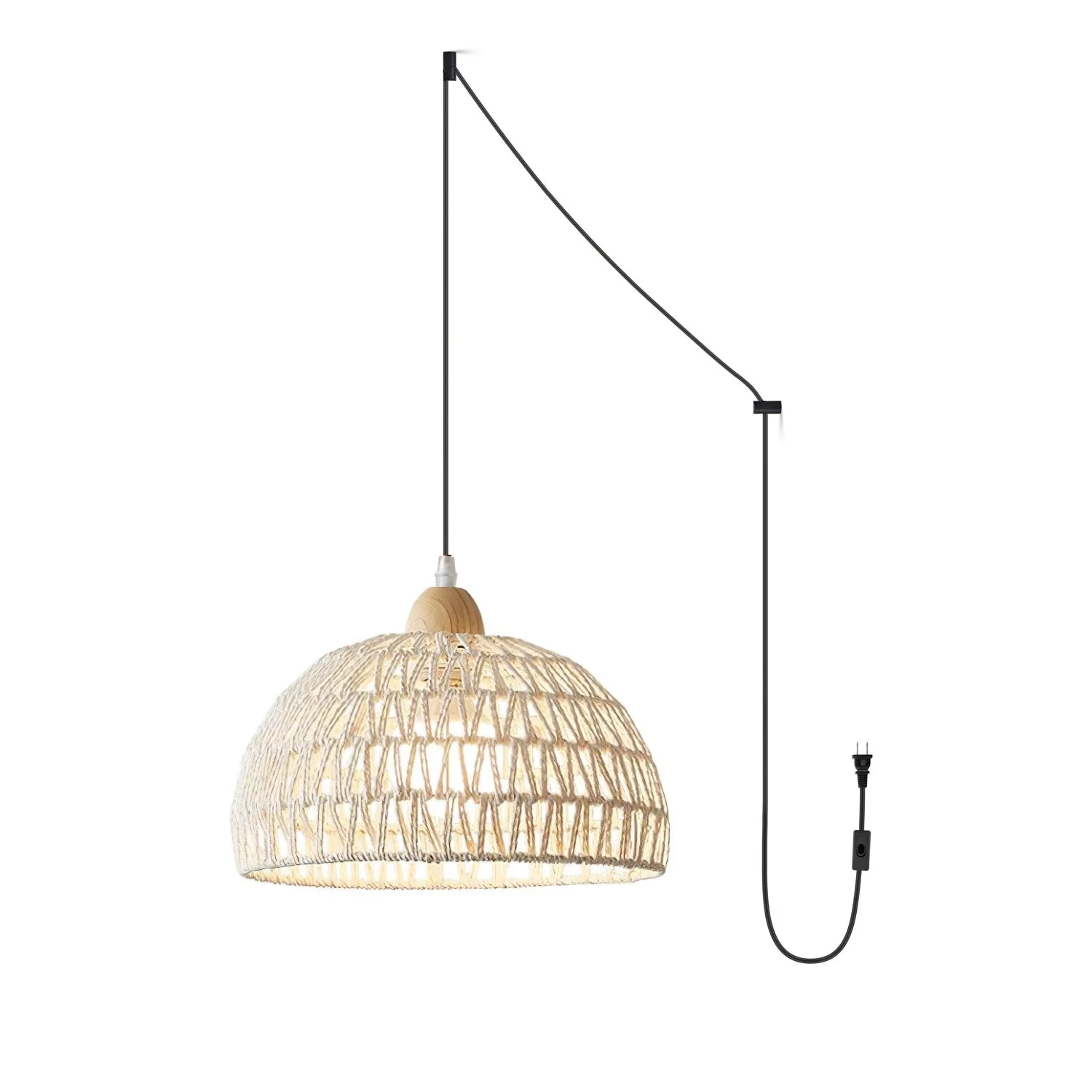 Rattan Arch Swag Pendant Lamp - Image 16