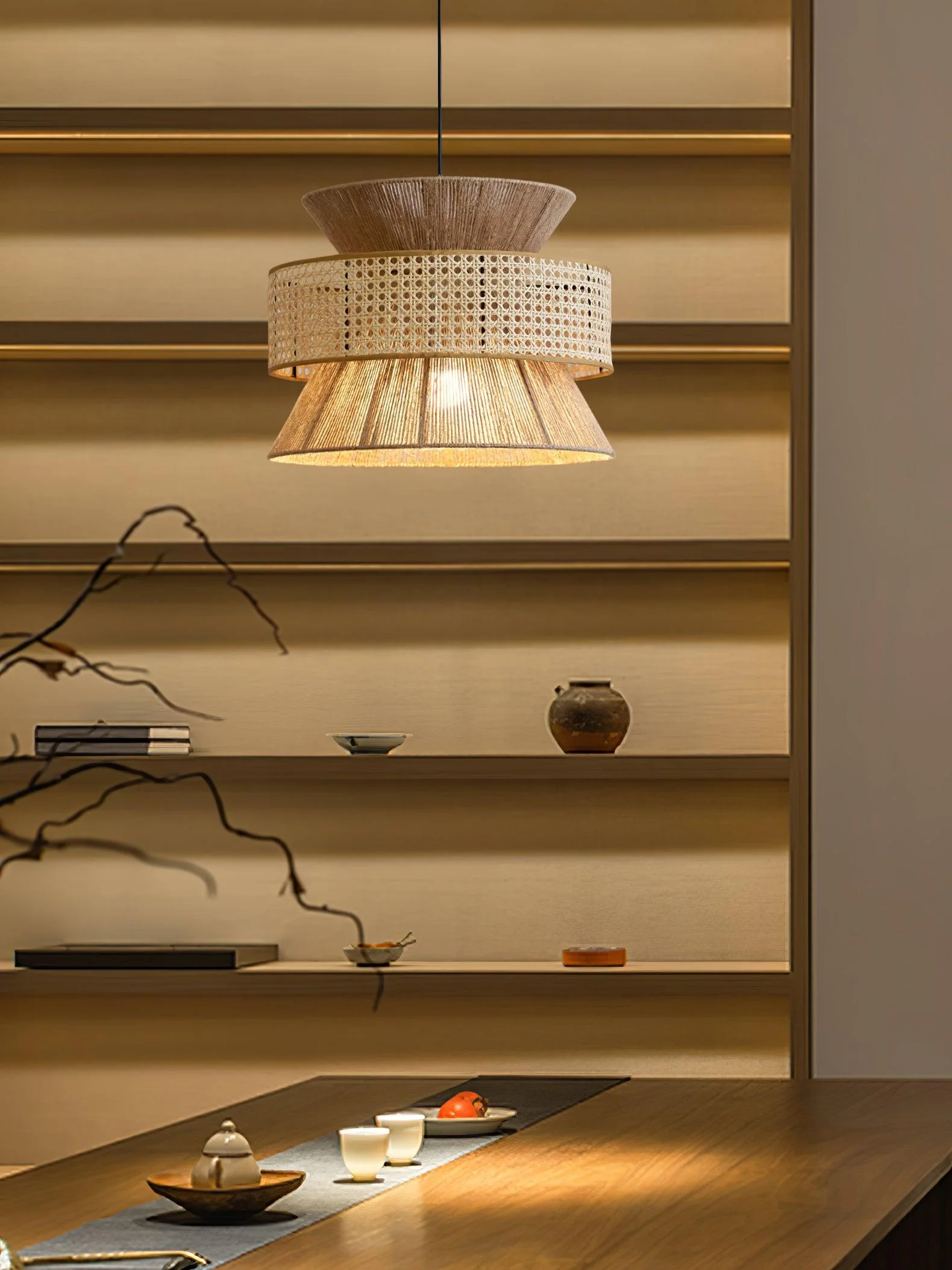 Rattan Bamboo Pendant Lamp - Image 11