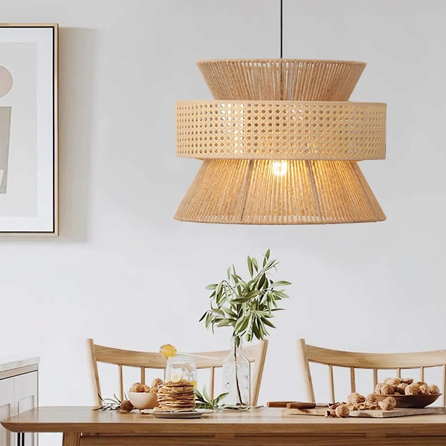 Rattan Bamboo Pendant Lamp - Image 13