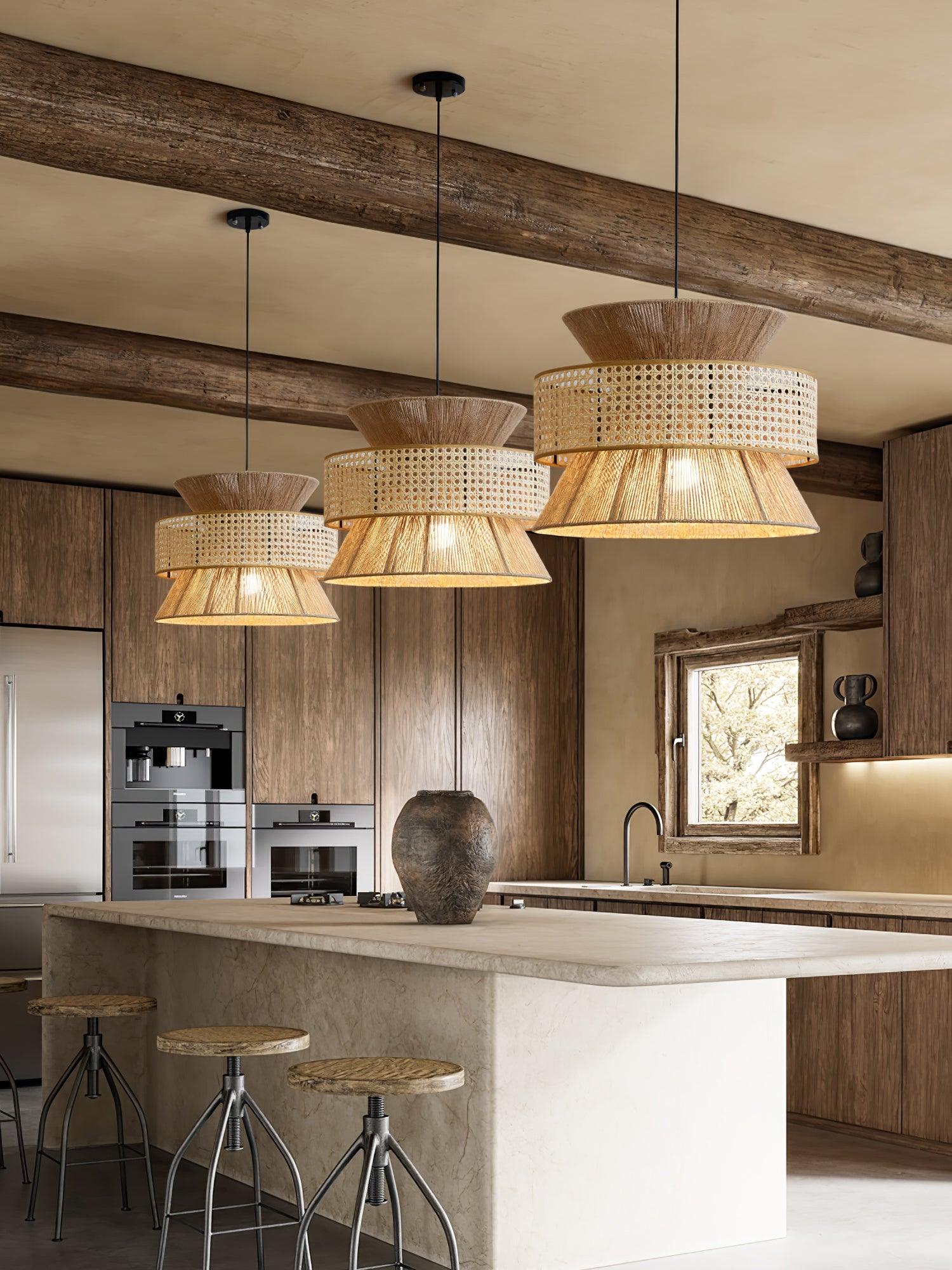 Rattan Bamboo Pendant Lamp - Image 16