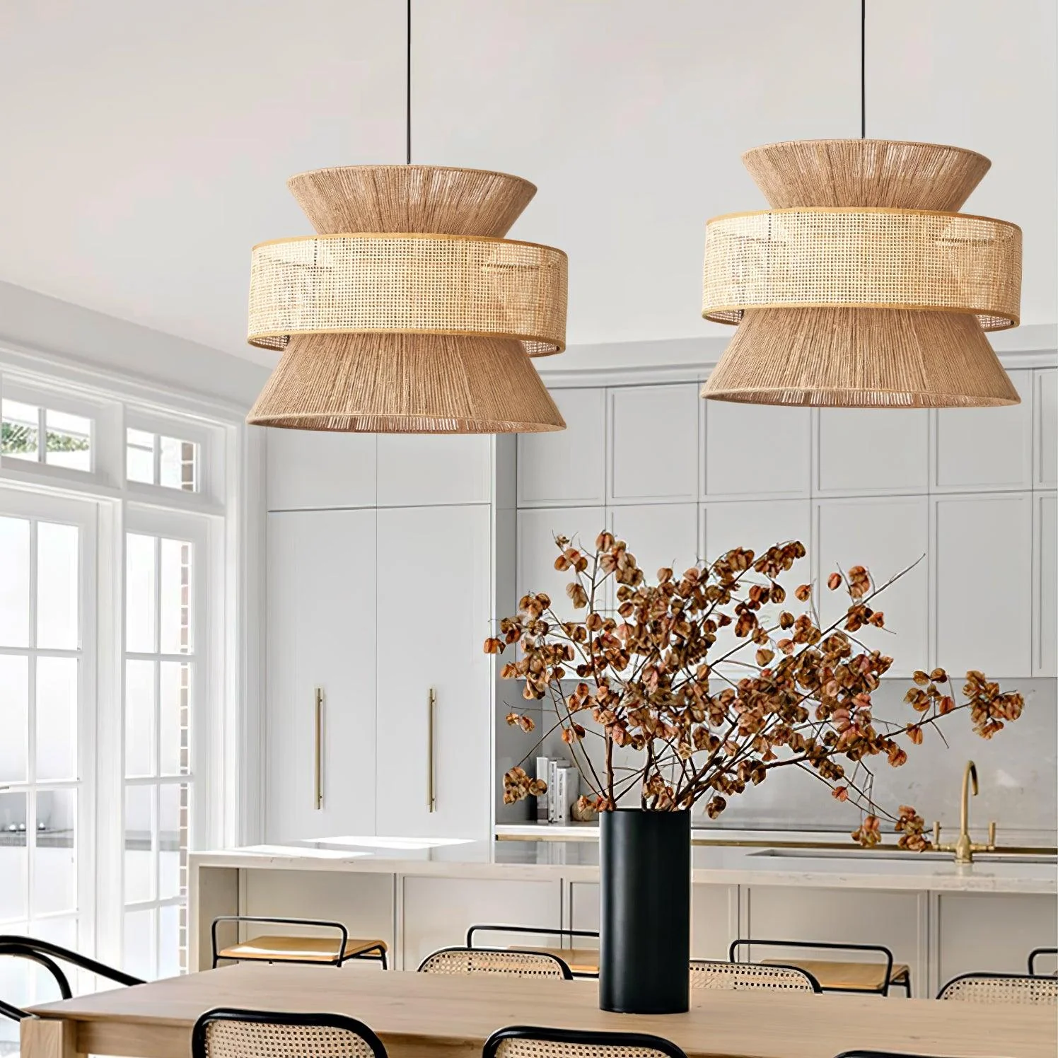 Rattan Bamboo Pendant Lamp - Image 23