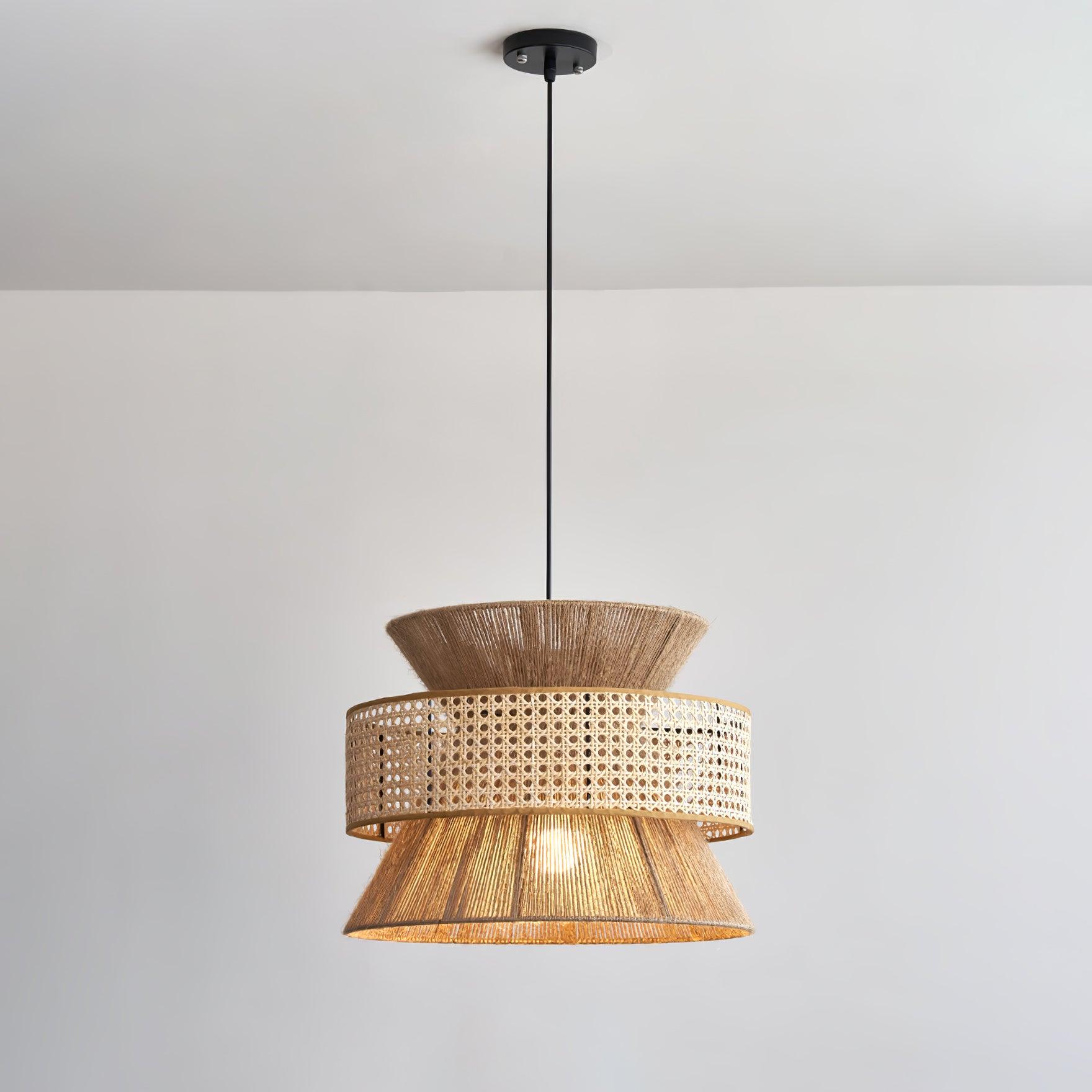 Rattan Bamboo Pendant Lamp - Image 29