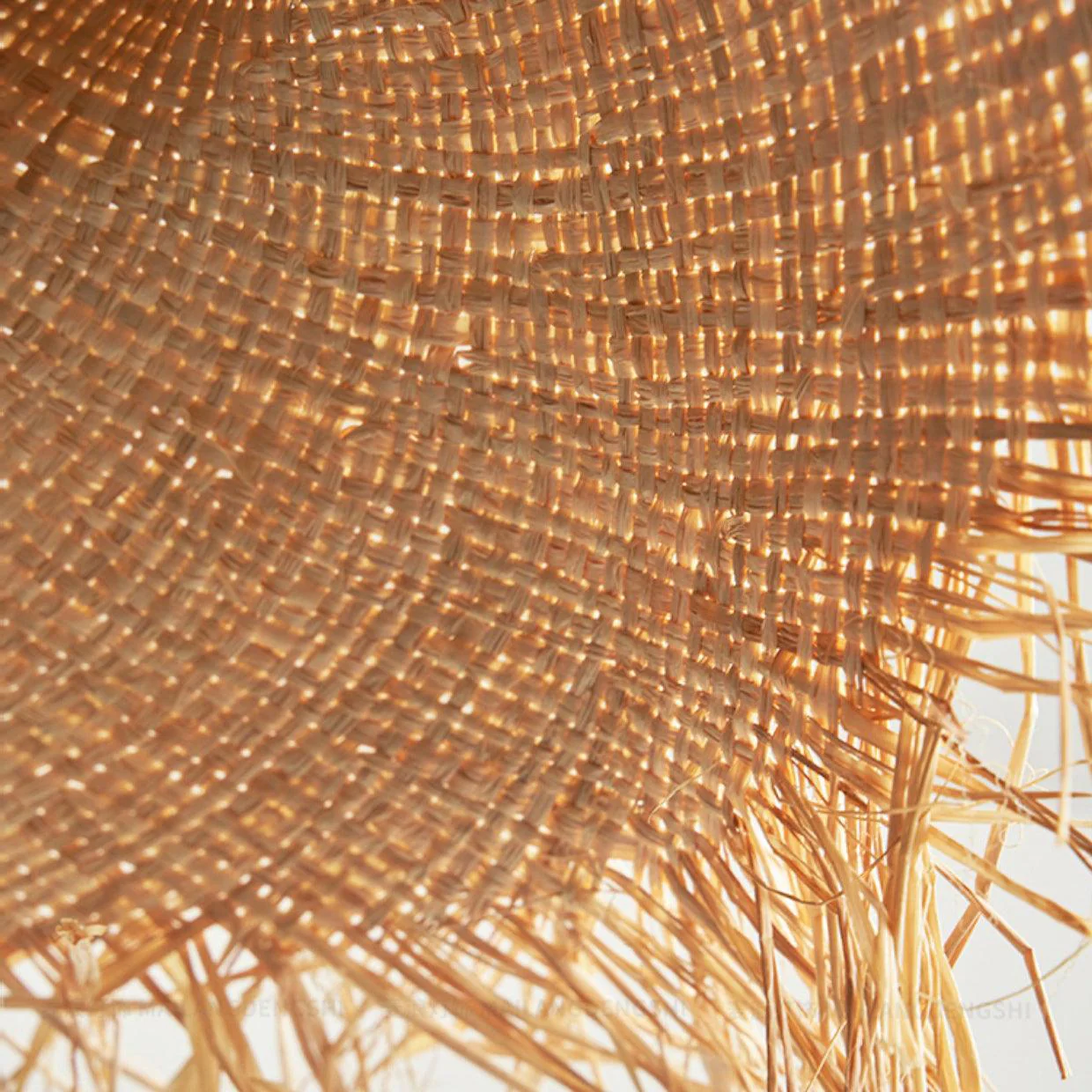 Rattan Straw Hat Pendant Light - Image 23