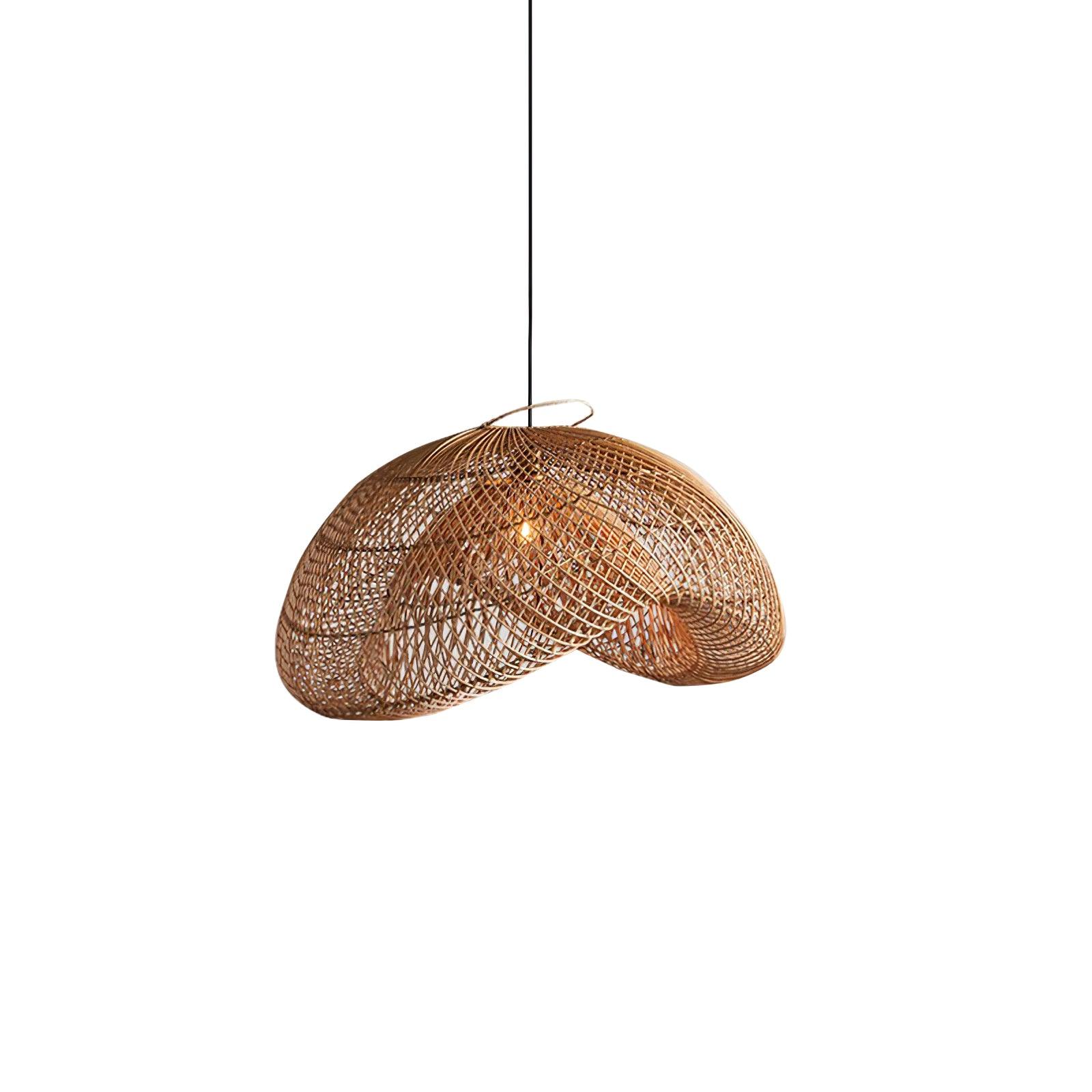 Rattan Wave Pendant Light - Image 20