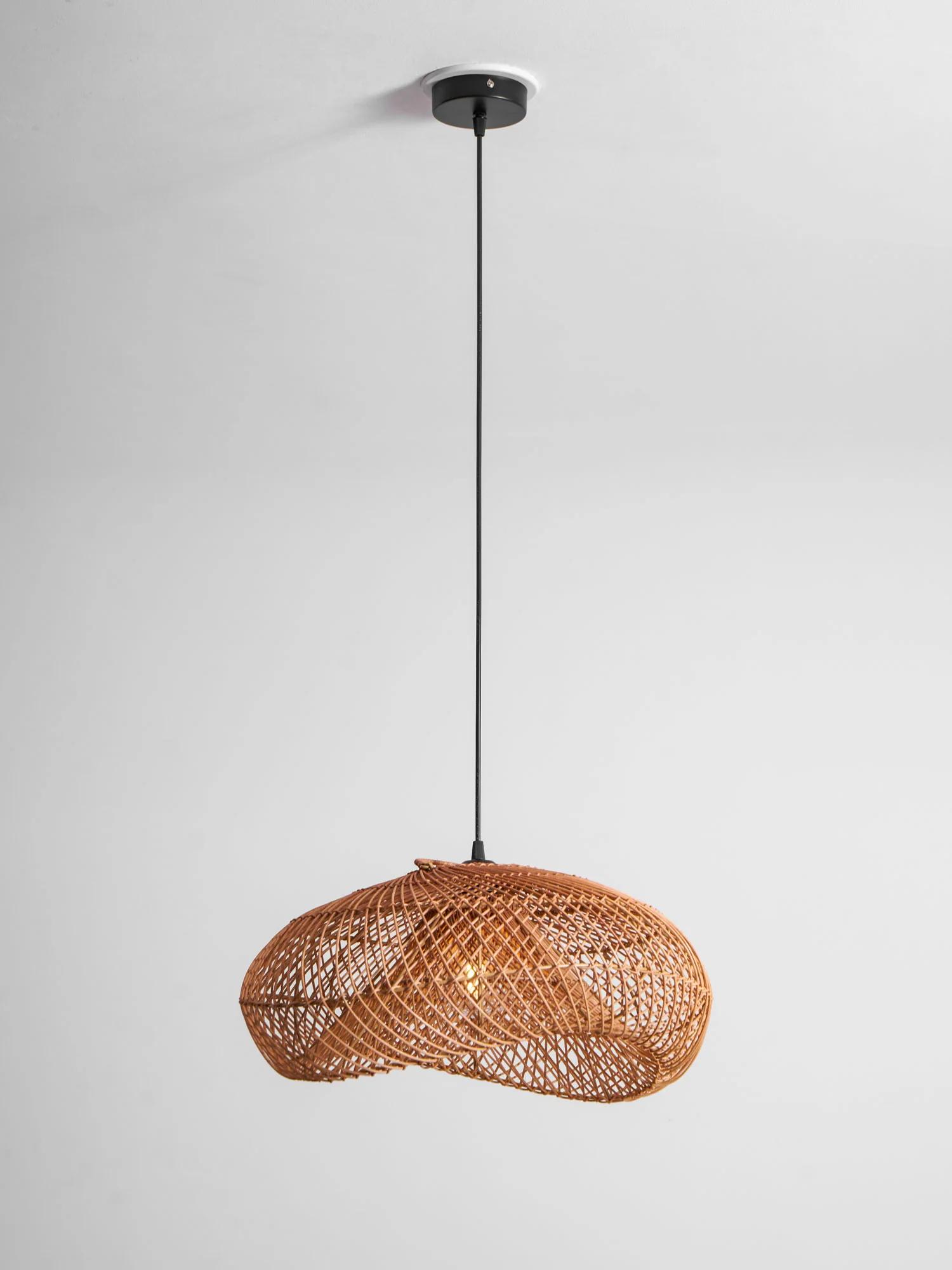 Rattan Wave Pendant Light - Image 28