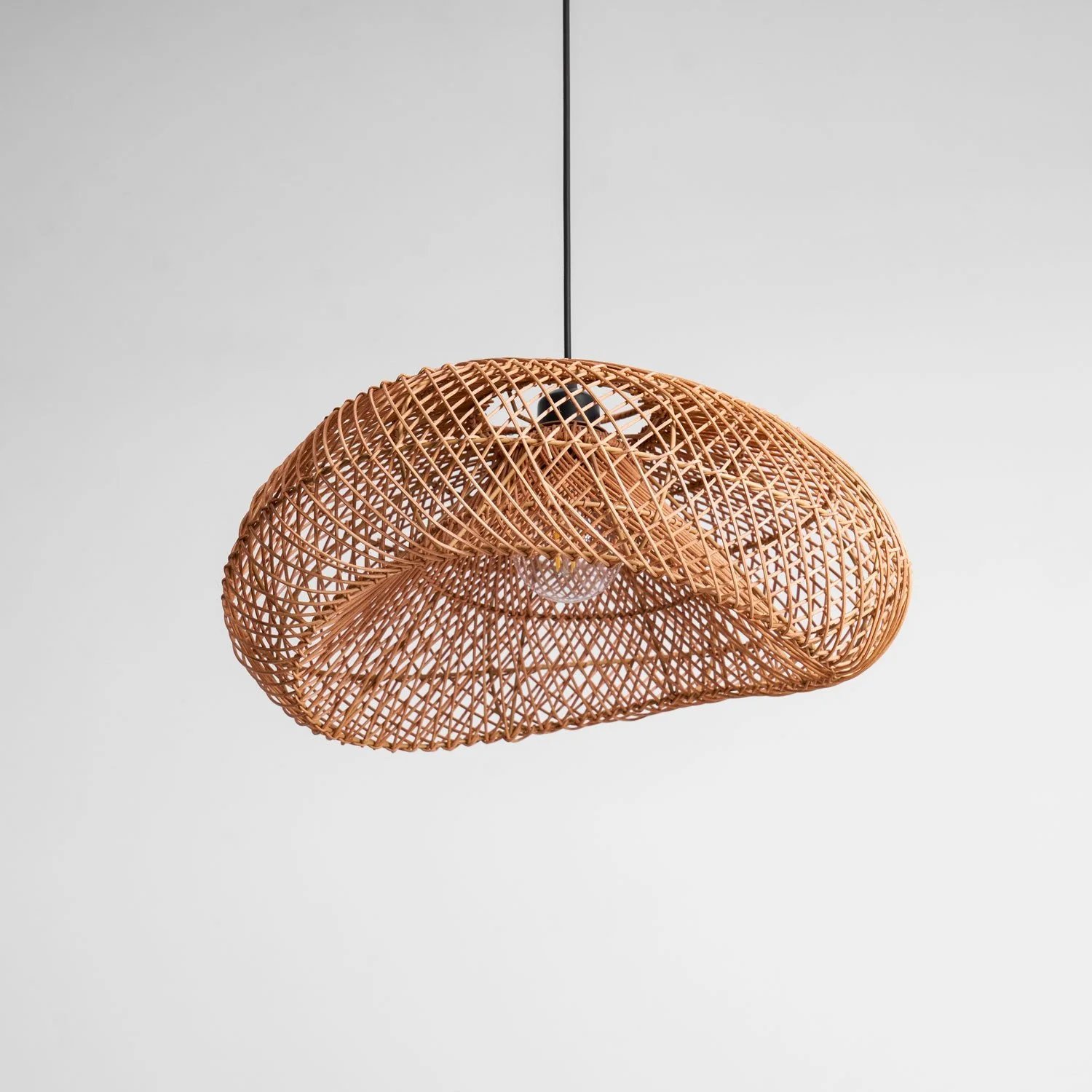 Rattan Wave Pendant Light - Image 29
