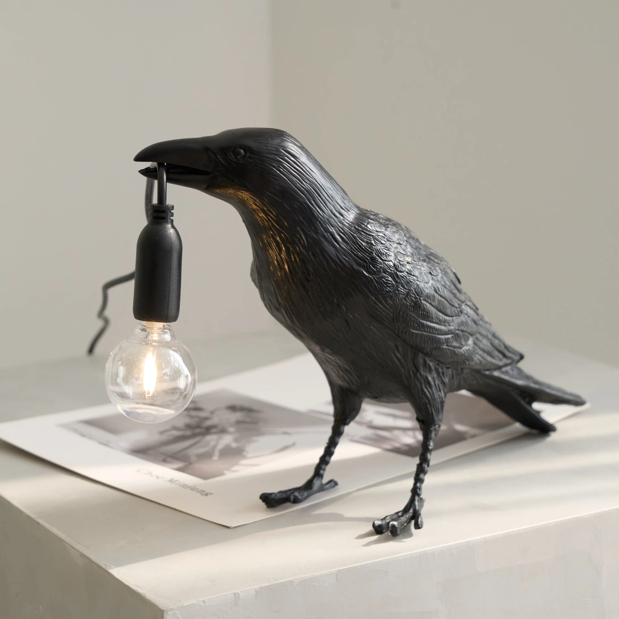 Raven Resin Table Lamp - Image 9