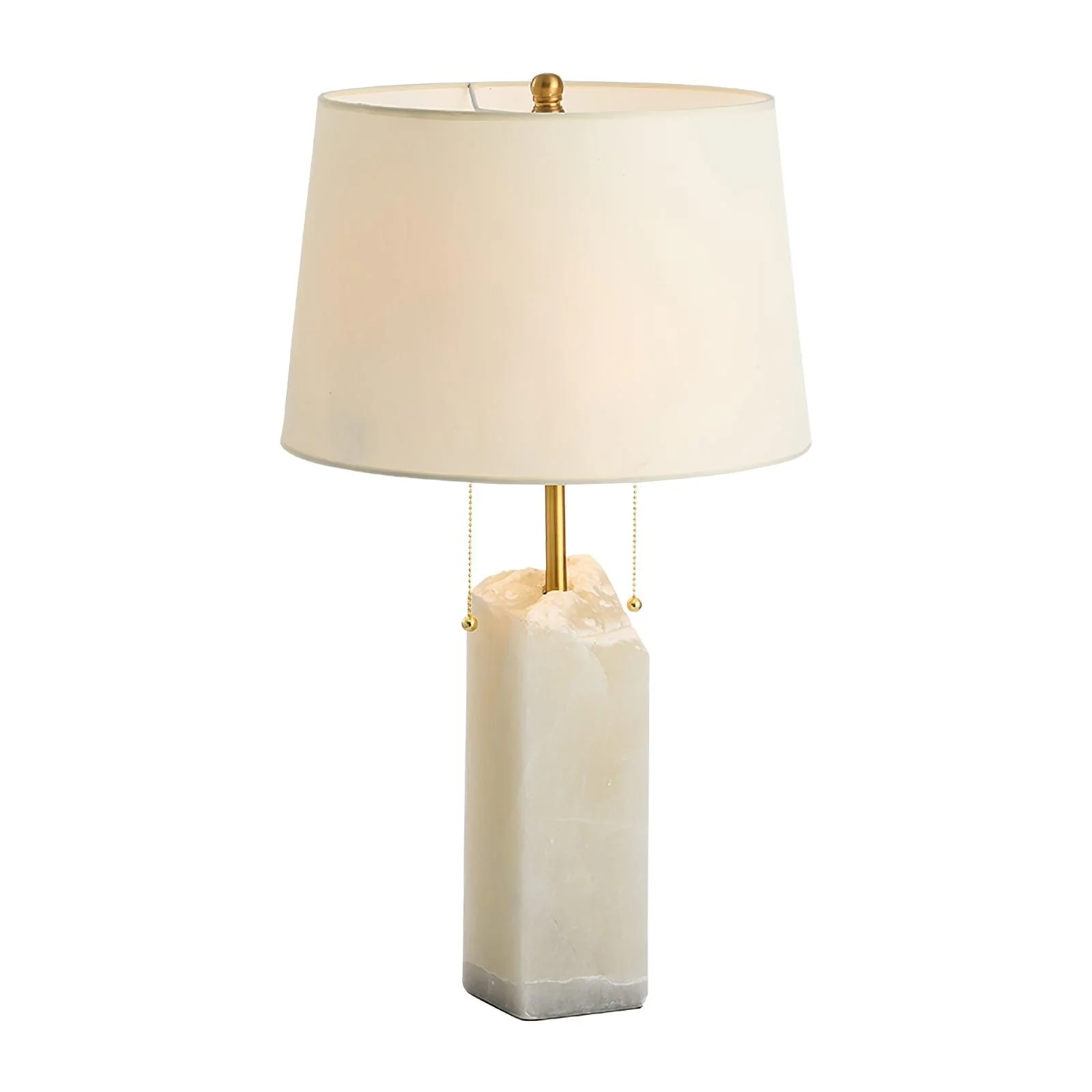 Raw Alabaster Table Lamp - Image 15