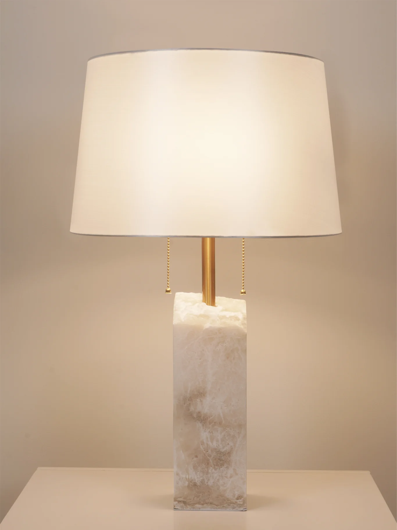 Raw Alabaster Table Lamp - Image 24
