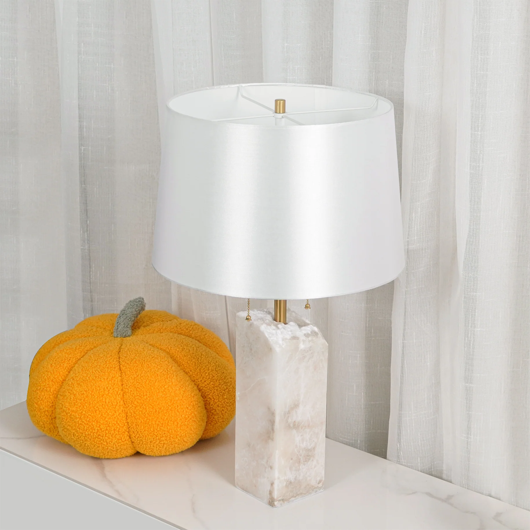 Raw Alabaster Table Lamp - Image 31