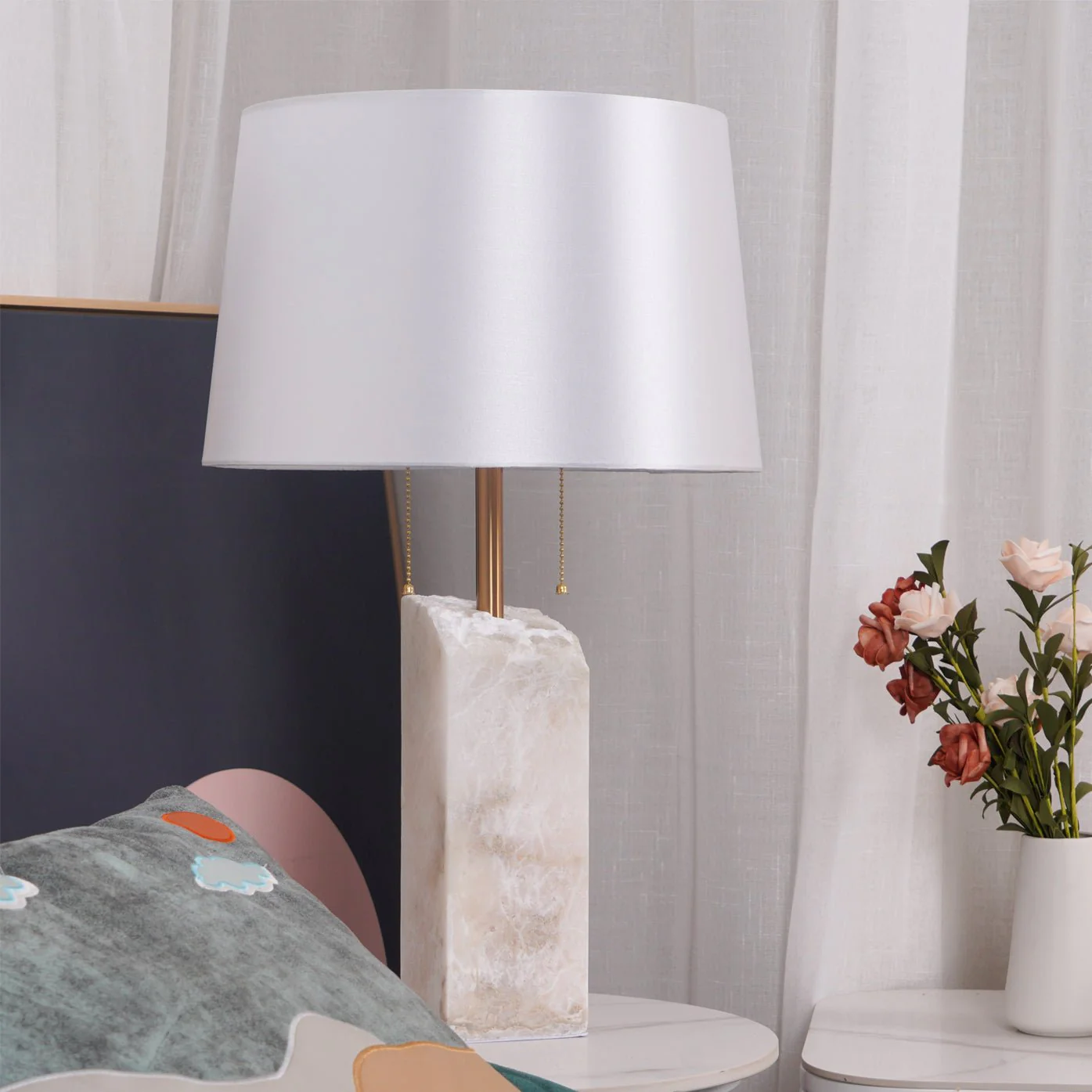 Raw Alabaster Table Lamp - Image 34