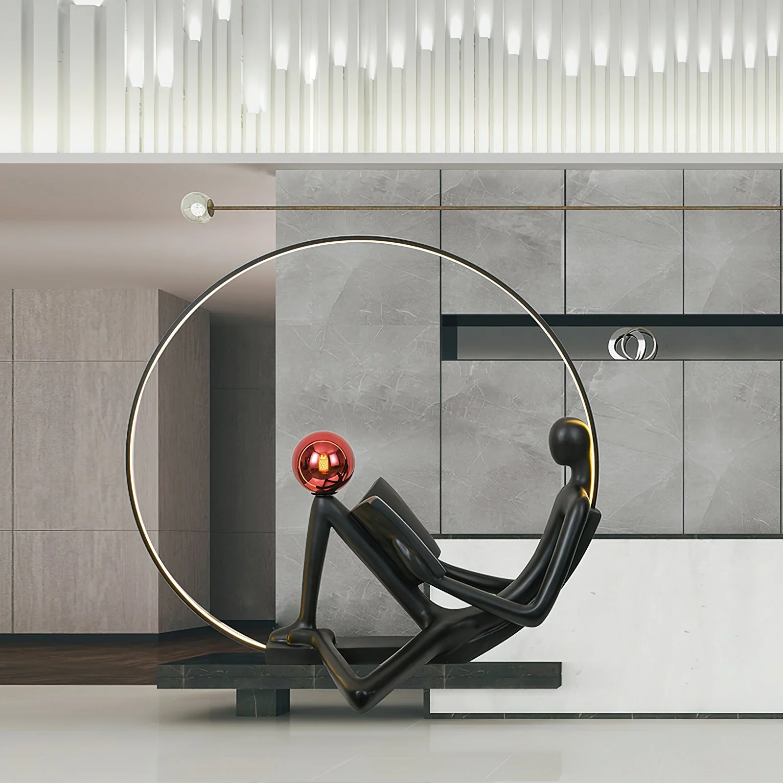 Reader Sculpture Floor Lamp - Image 13