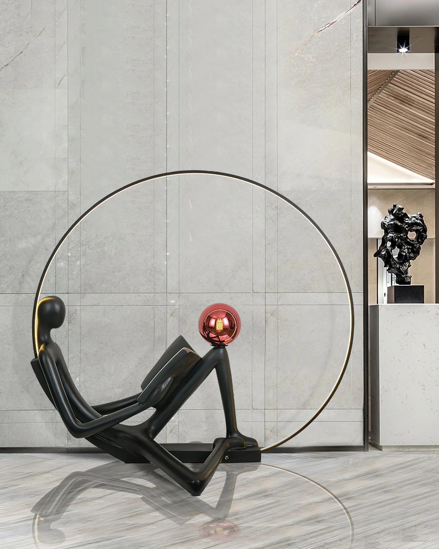 Reader Sculpture Floor Lamp - Image 32