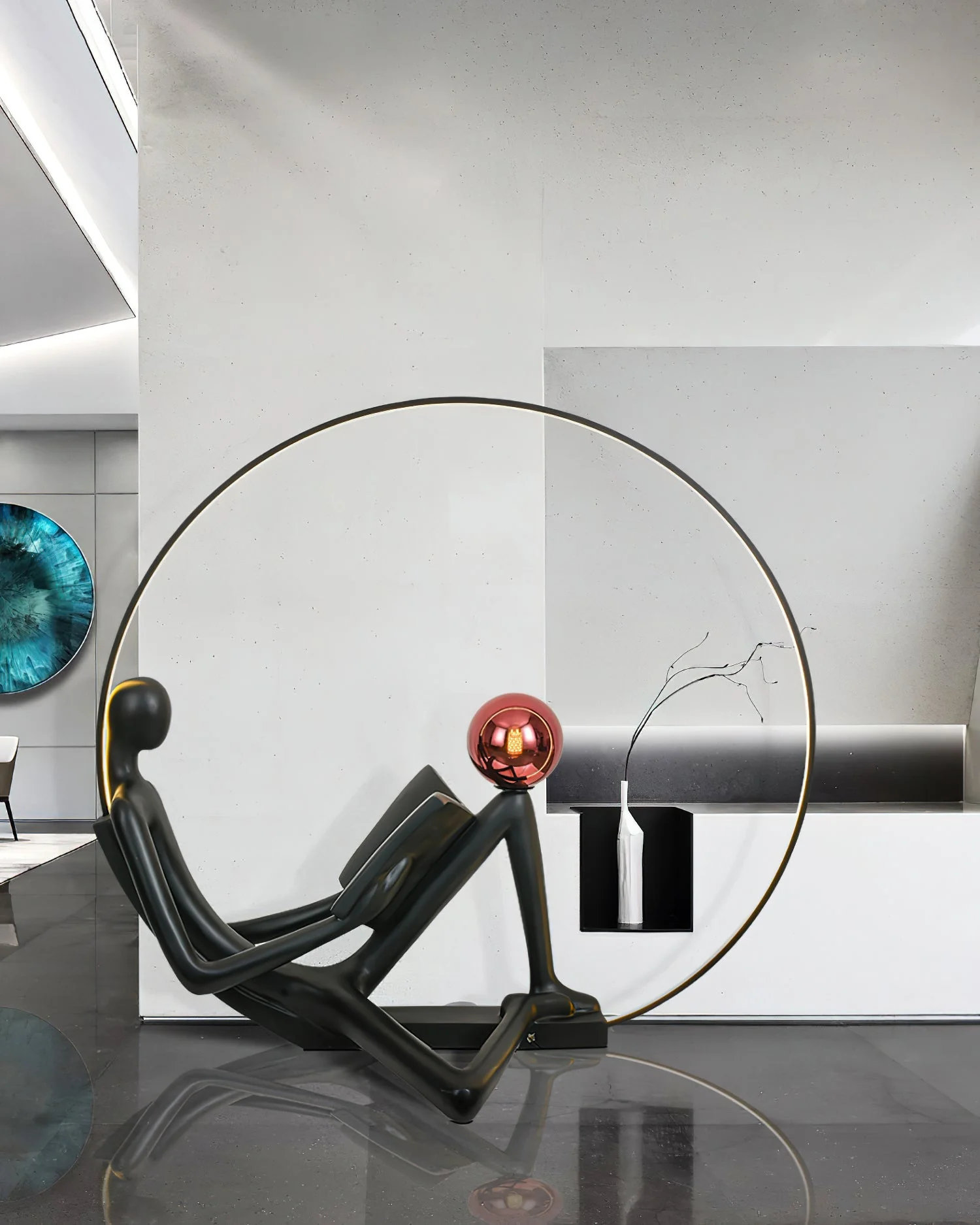 Reader Sculpture Floor Lamp - Image 33