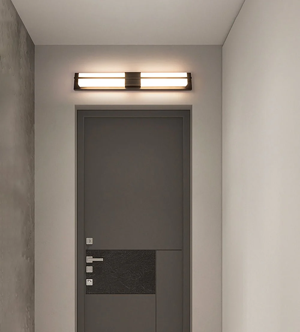 Rectangular Alabaster Brass Wall Sconce - Image 14