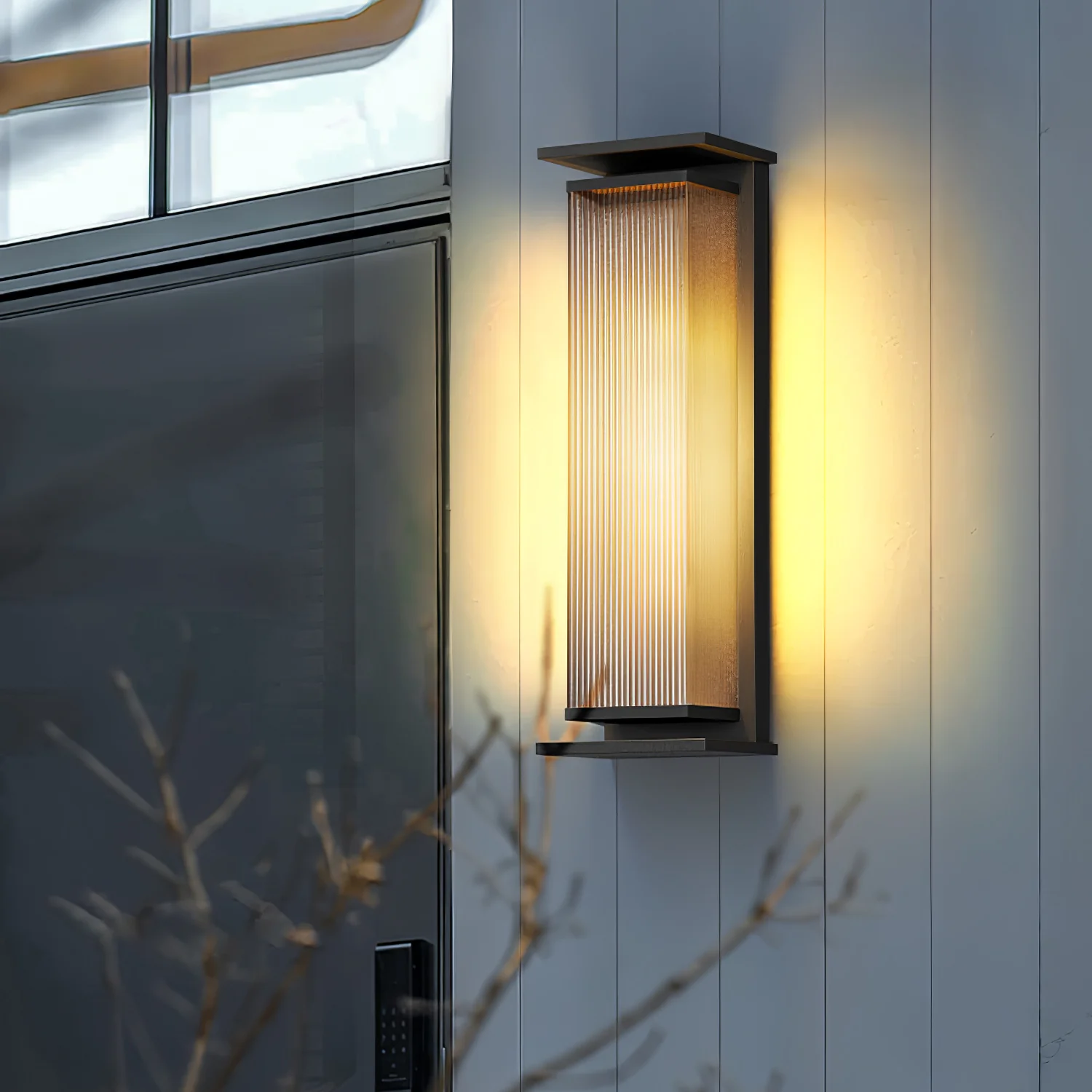 Rectangular Box Outdoor Wall Lamp - Image 13