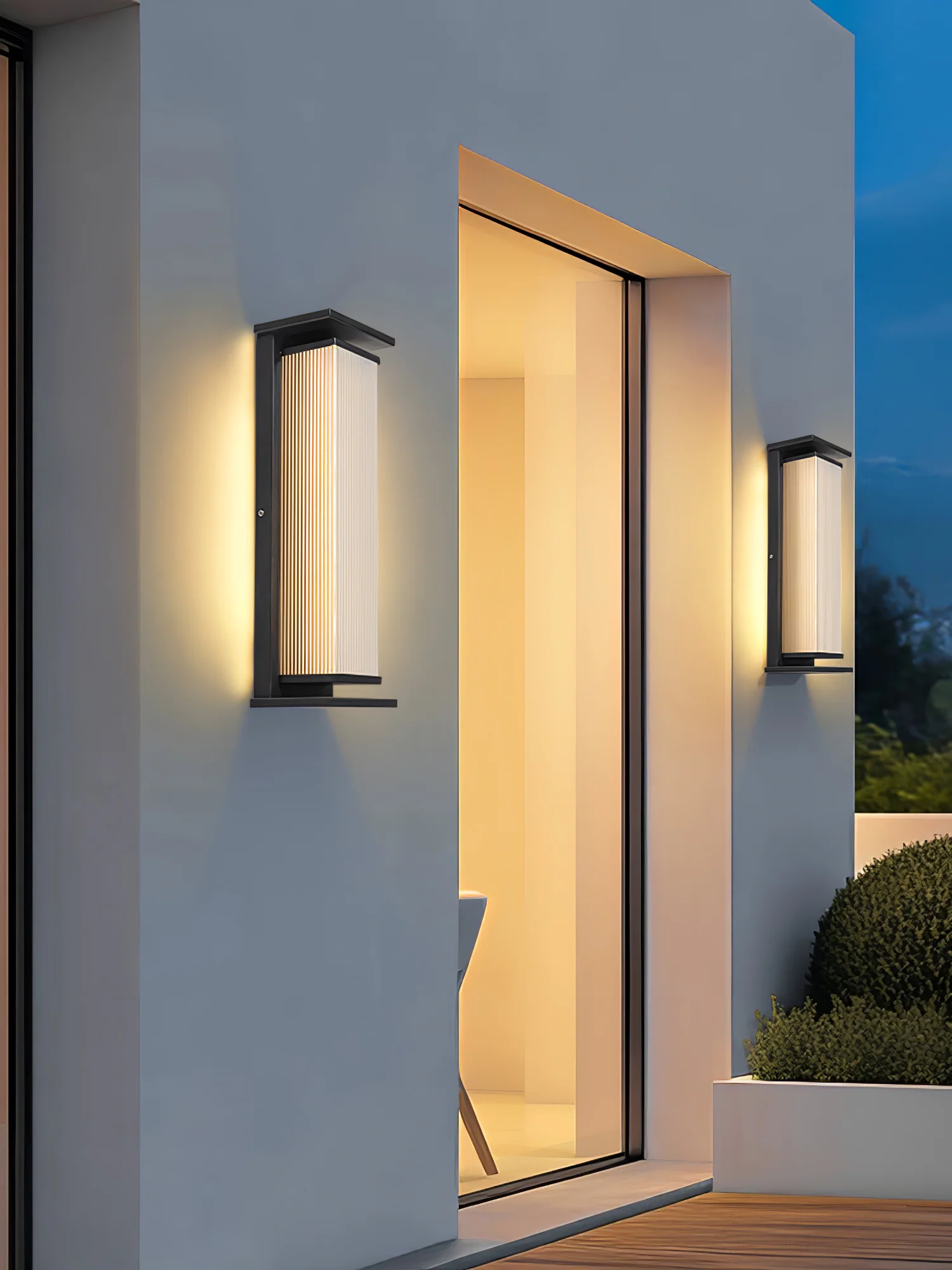 Rectangular Box Outdoor Wall Lamp - Image 14