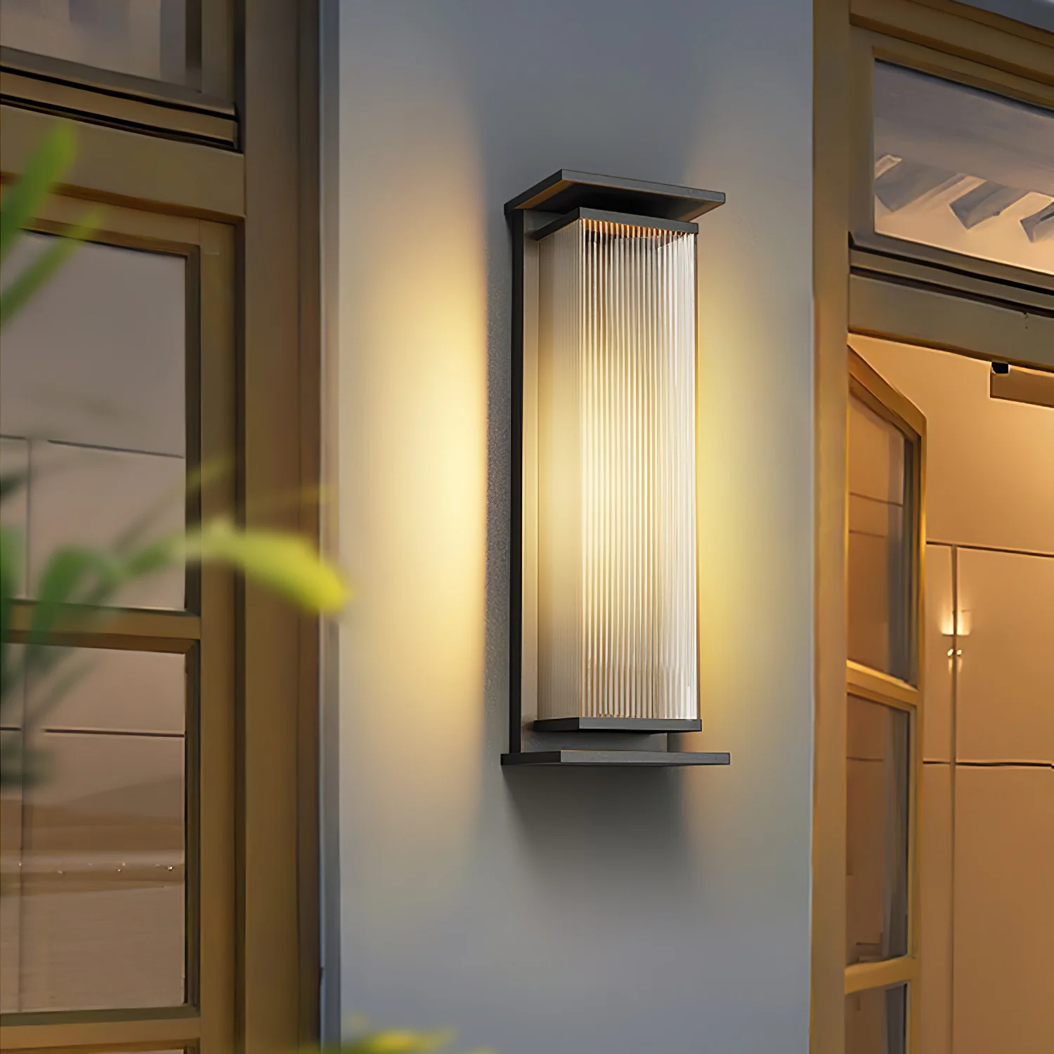 Rectangular Box Outdoor Wall Lamp - Image 2