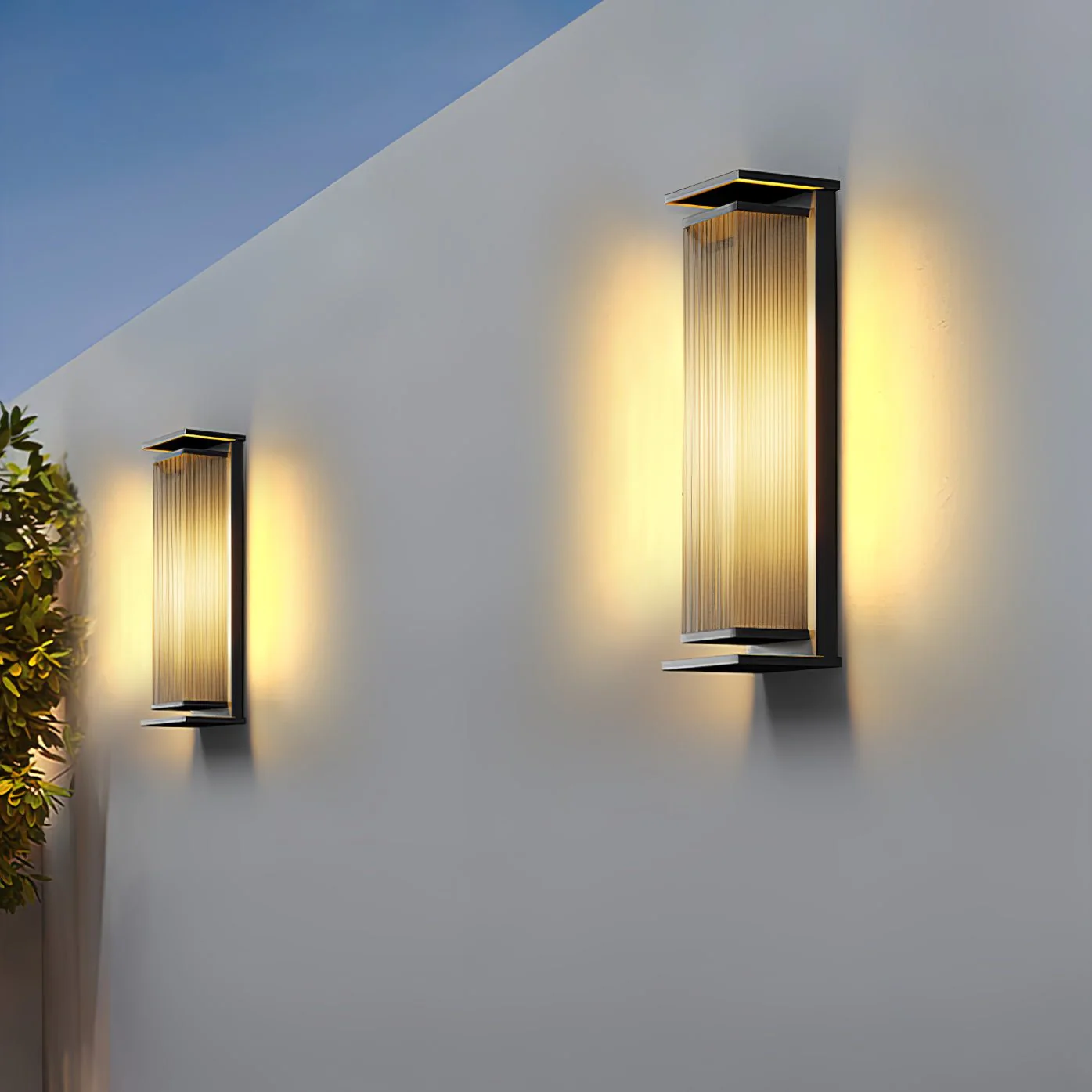 Rectangular Box Outdoor Wall Lamp - Image 3