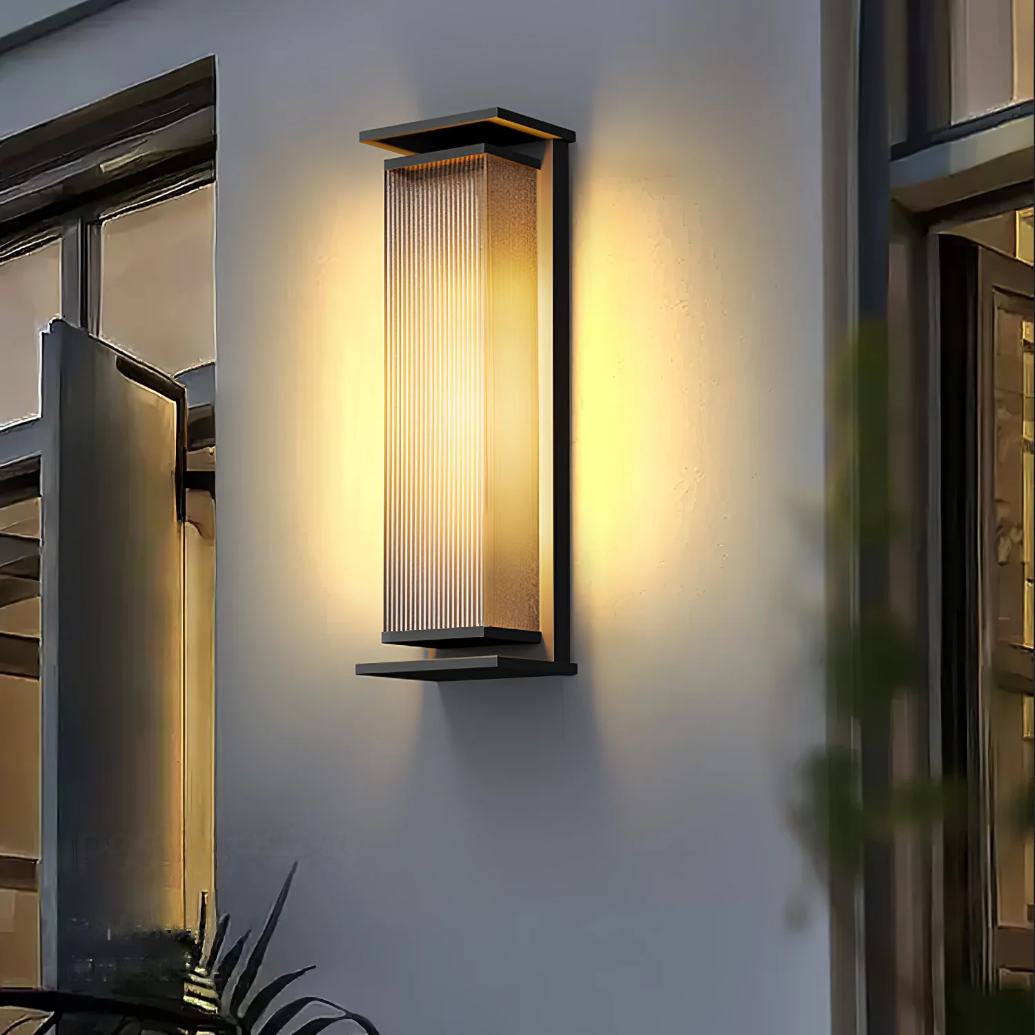 Rectangular Box Outdoor Wall Lamp - Image 4