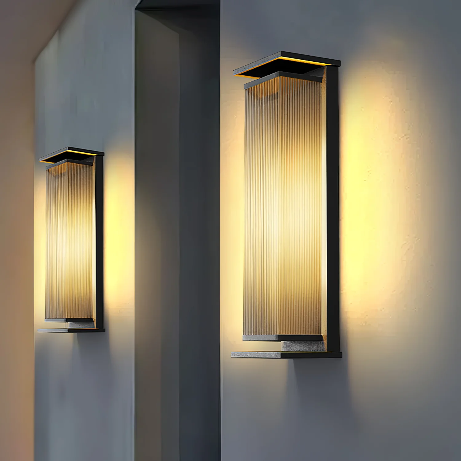 Rectangular Box Outdoor Wall Lamp - Image 5
