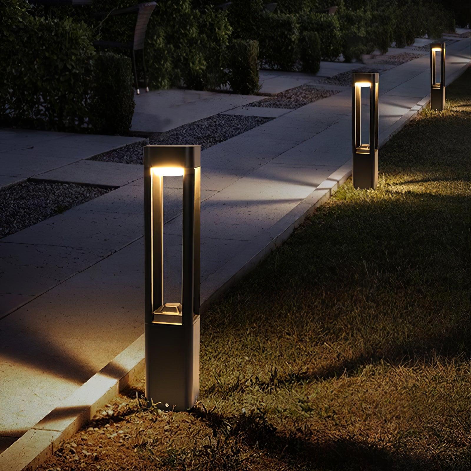 Rectangular Column Garden Outdoor Light - Image 2