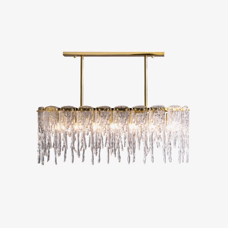 Rectangular Icicle Glass Chandelier - Image 6