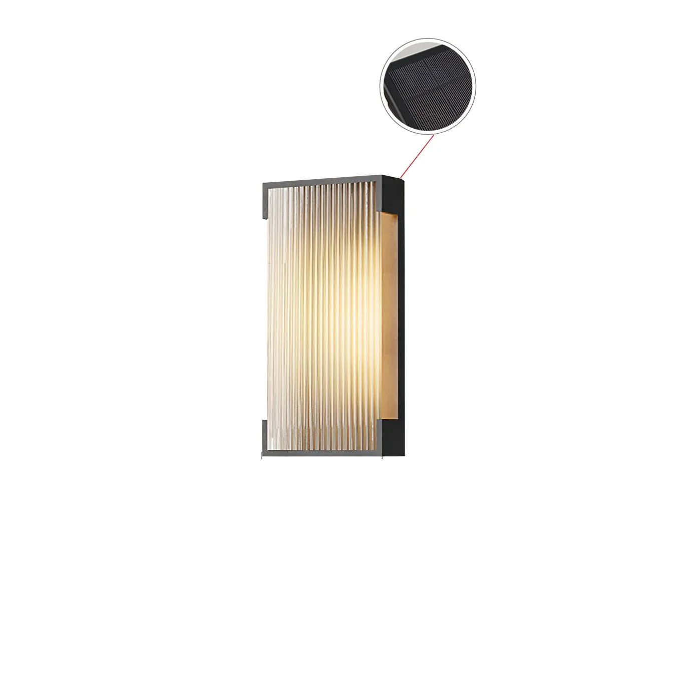Rectangular Solar Outdoor Wall Light - Image 33
