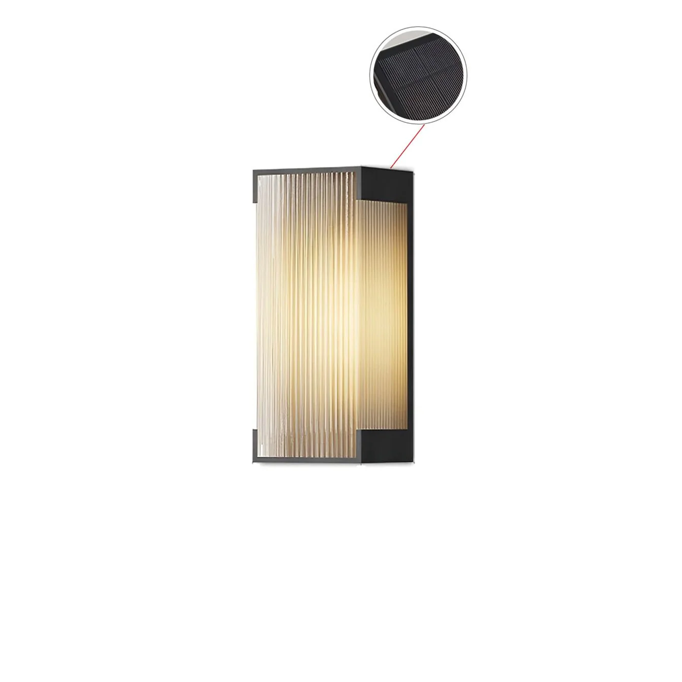 Rectangular Solar Outdoor Wall Light - Image 36