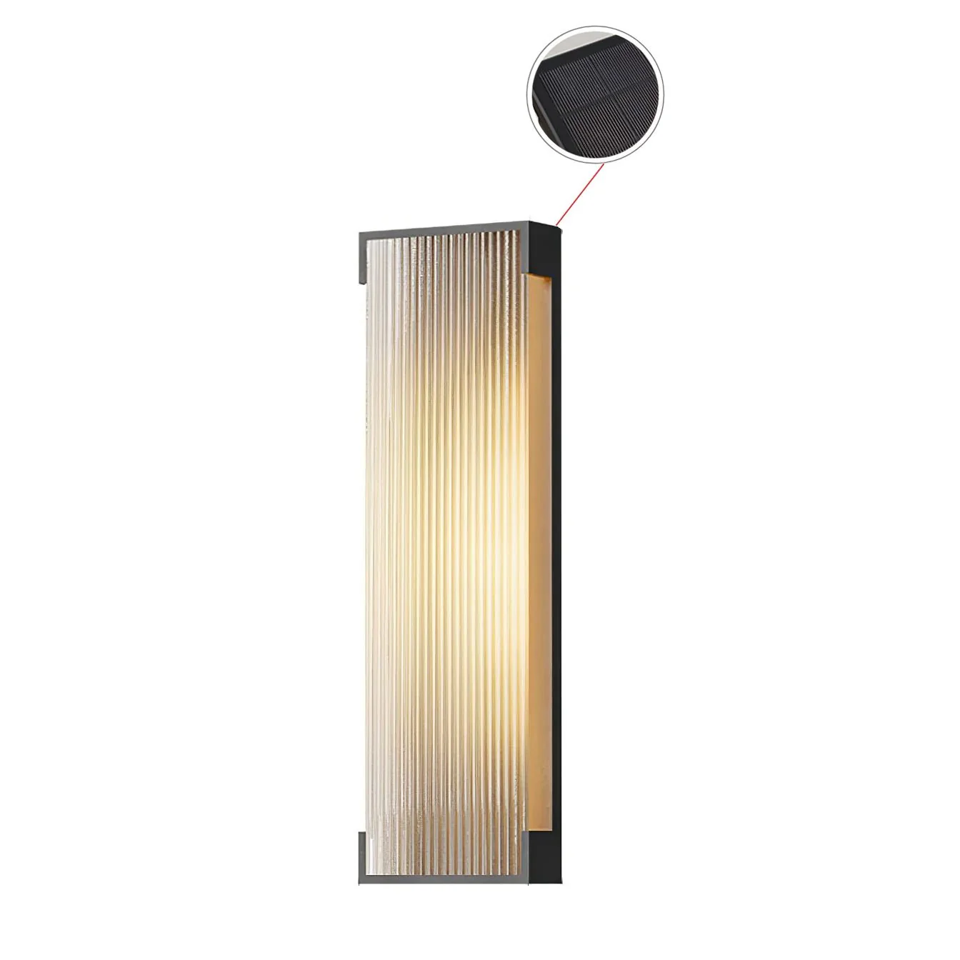 Rectangular Solar Outdoor Wall Light - Image 37
