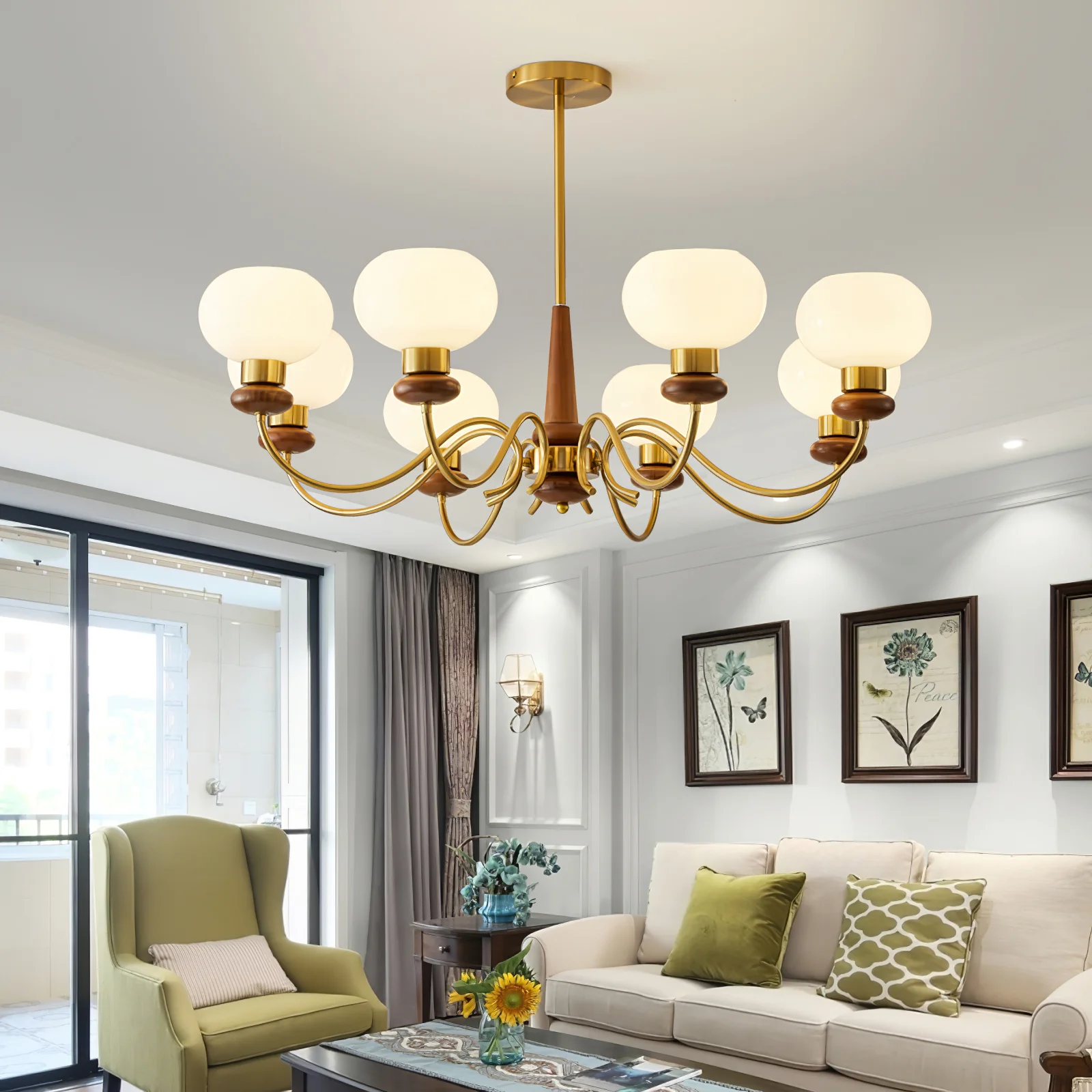 Regency Globe Chandelier - Image 14