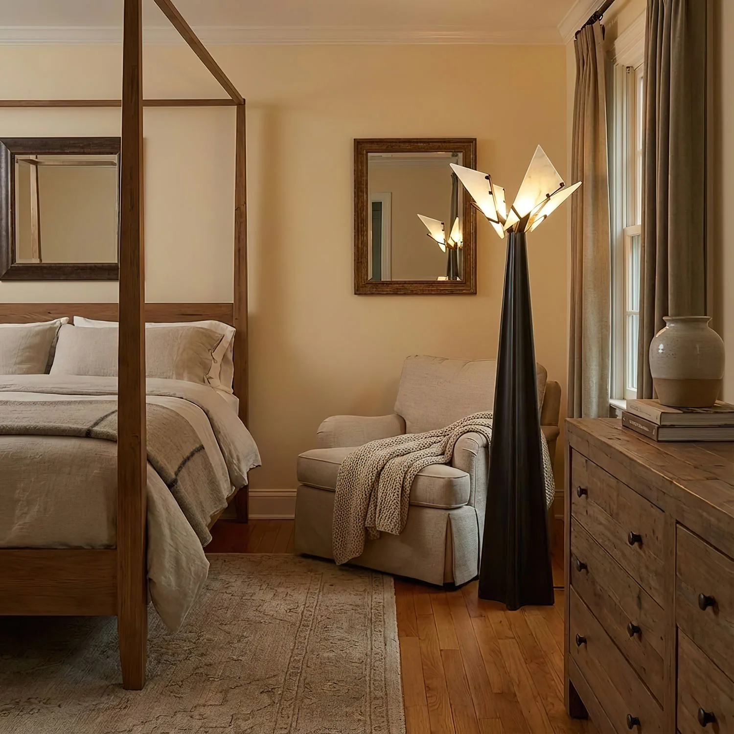 Religieuse Alabaster Floor Lamp - Image 5
