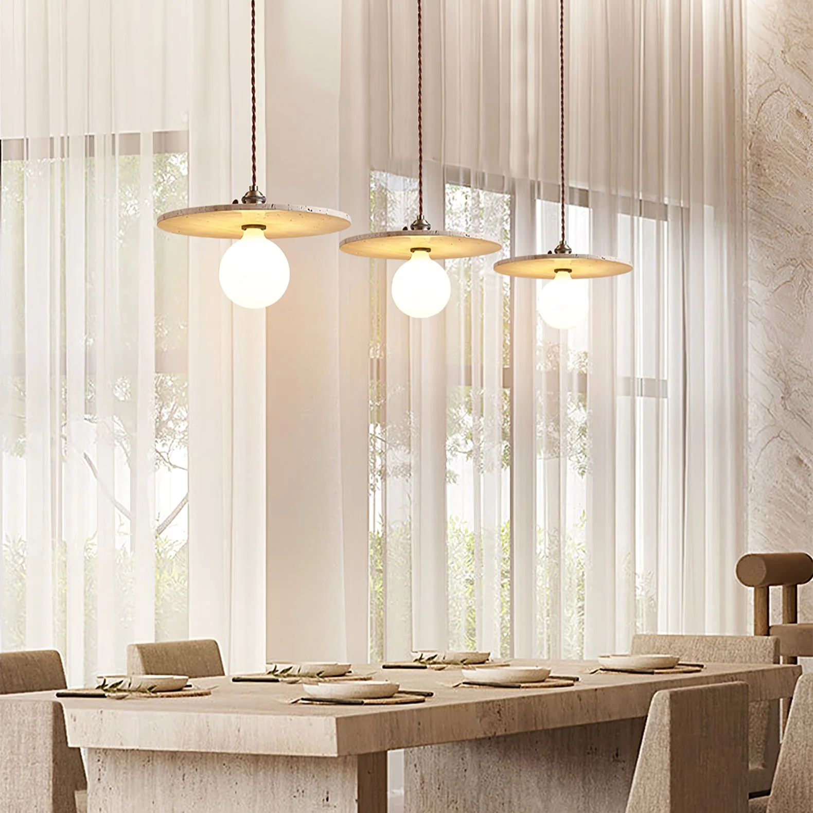 Renzo Travertine Pendant Light - Image 4