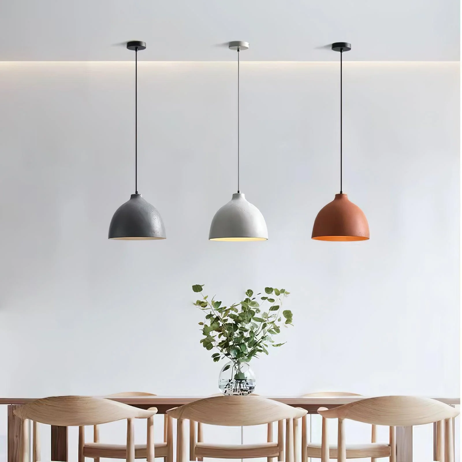 Resin Bowl Pendant Lamp - Image 3