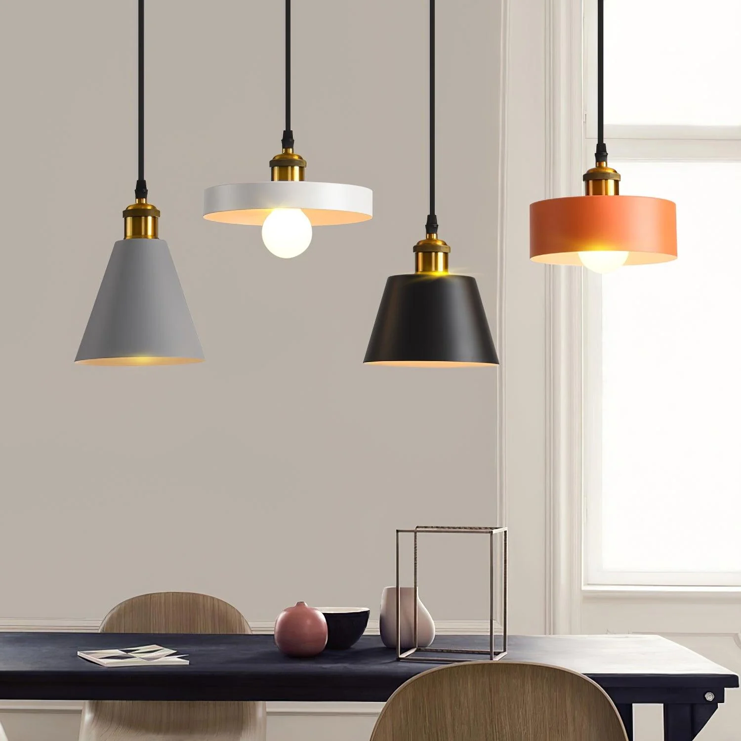 Resin Geometric Pendant Lamp - Image 2