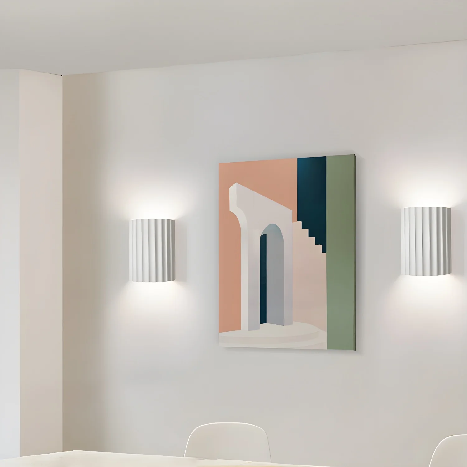 Resin Ribbed Wall Lamp - Image 10