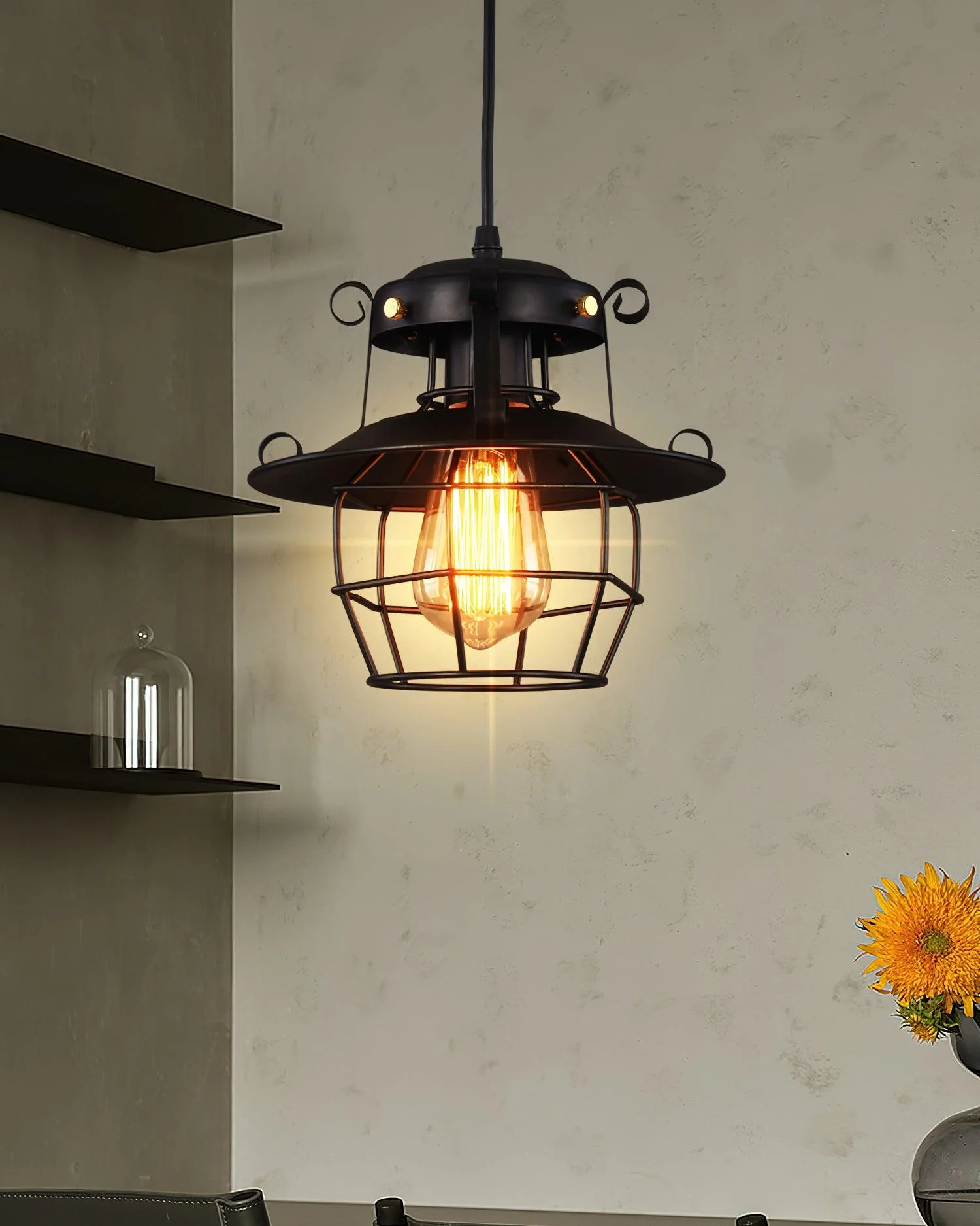 Retro Birdcage Pendant Light - Image 13