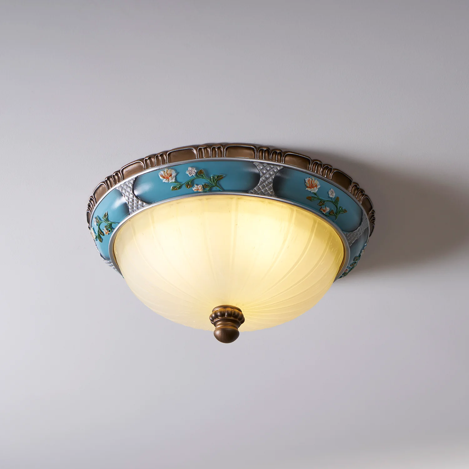 Retro Floral Resin Recessed Ceiling Light - Image 29