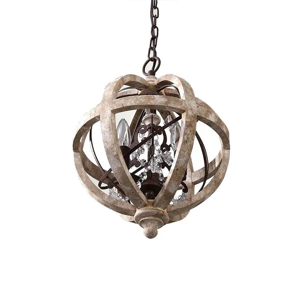 Retro Globe Weathered Chandelier - Image 18