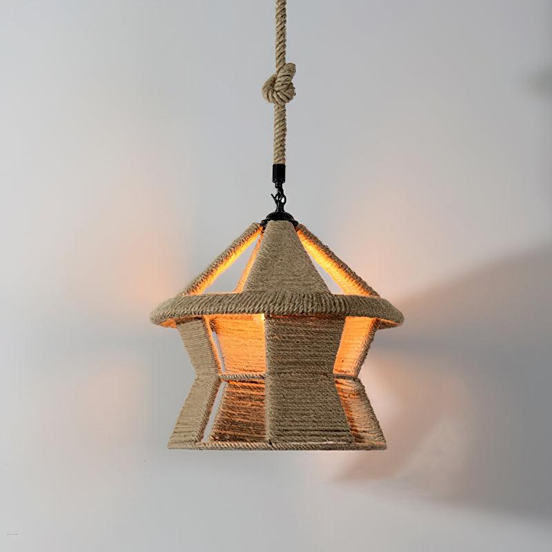 Retro Hemp Rope Exquisite Pendant Light - Image 32