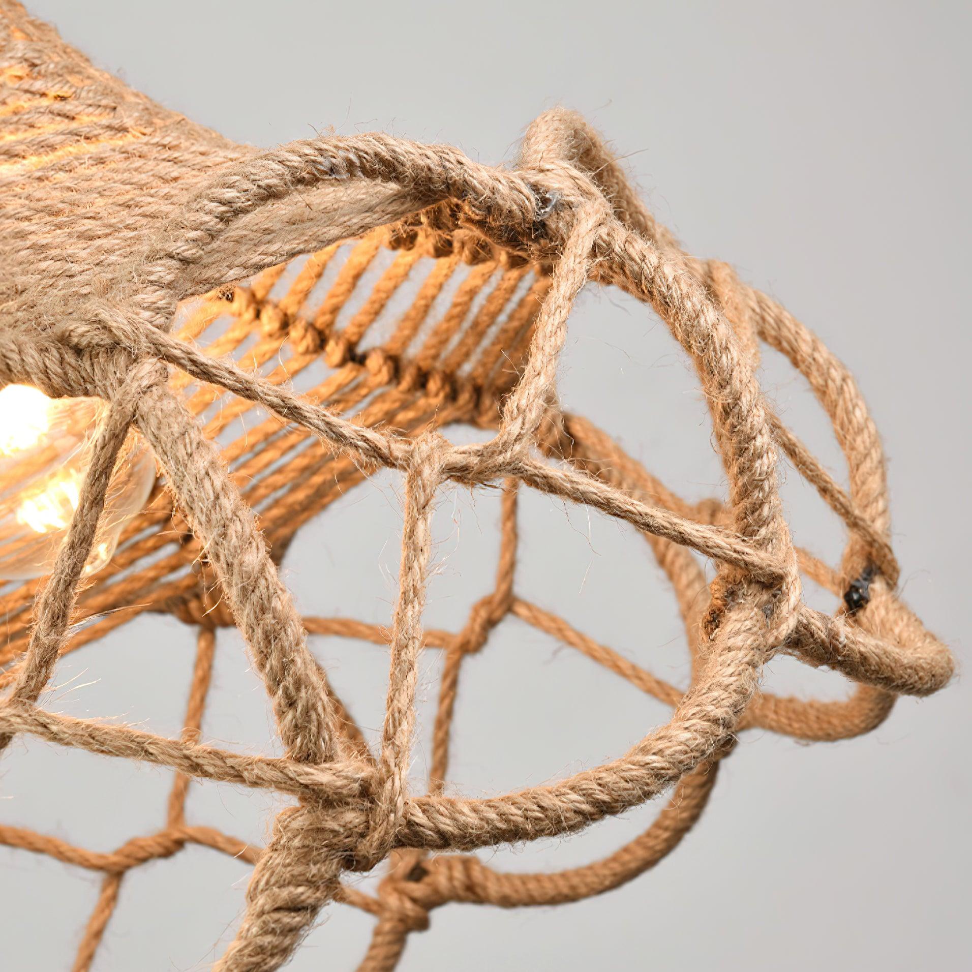 Retro Hemp Rope Interesting Pendant Light - Image 29